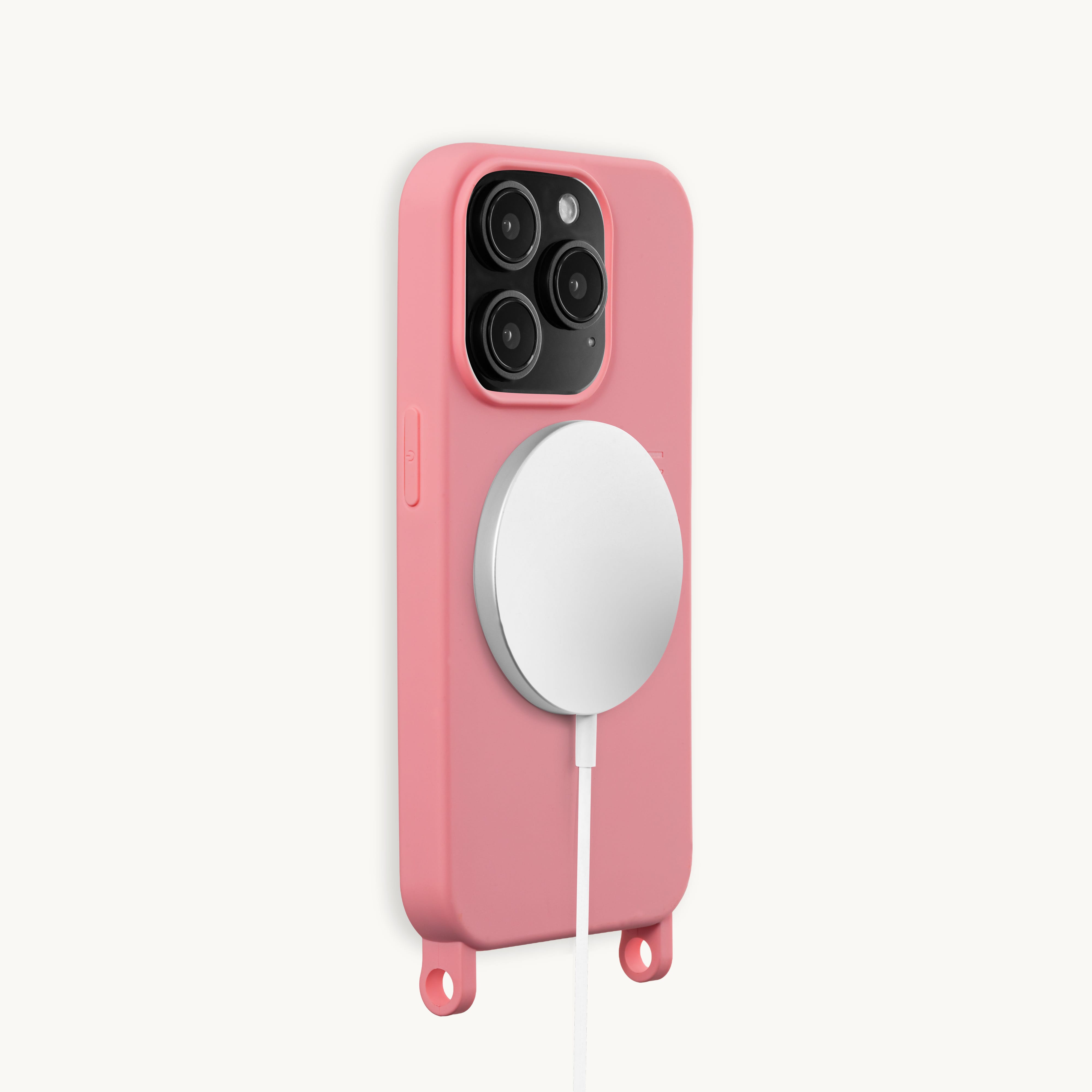 Coque iPhone MagSafe avec anneaux MILO - Rose