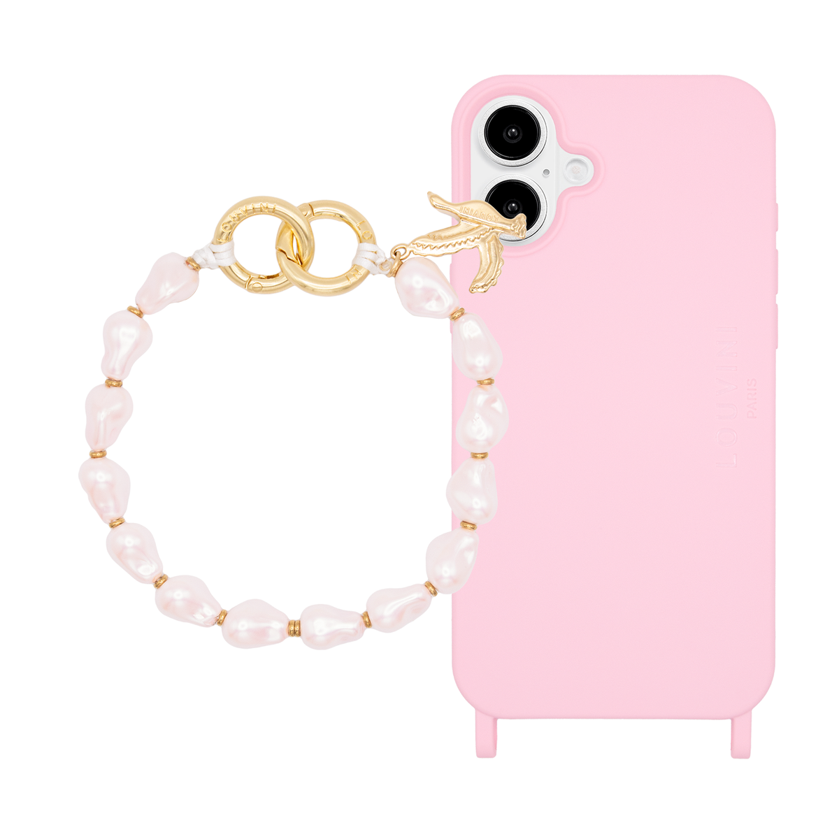 Coque iPhone MagSafe MILO Soft Pink & Bracelet IDA Rose