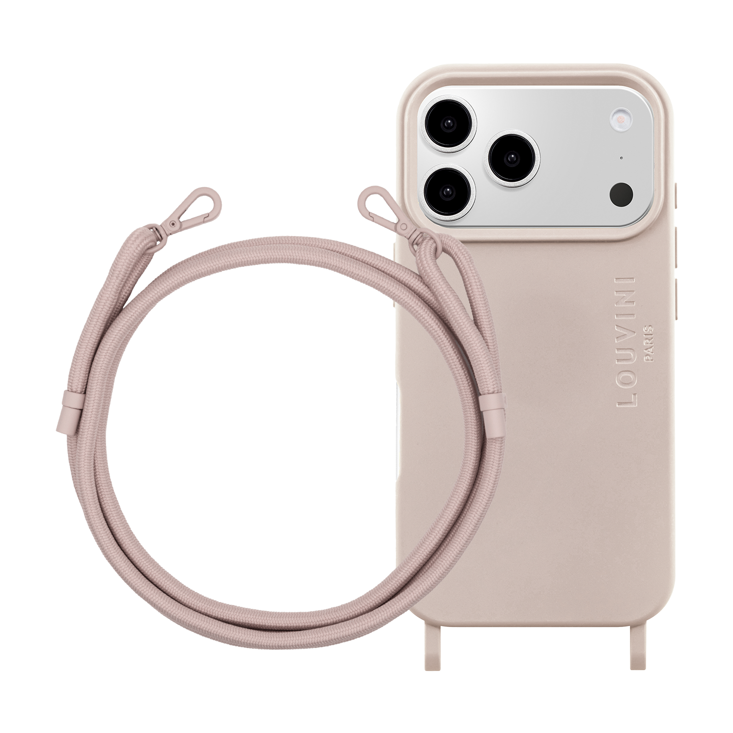 Coque iPhone MagSafe MILO Taupe & Cordon SAM Taupe