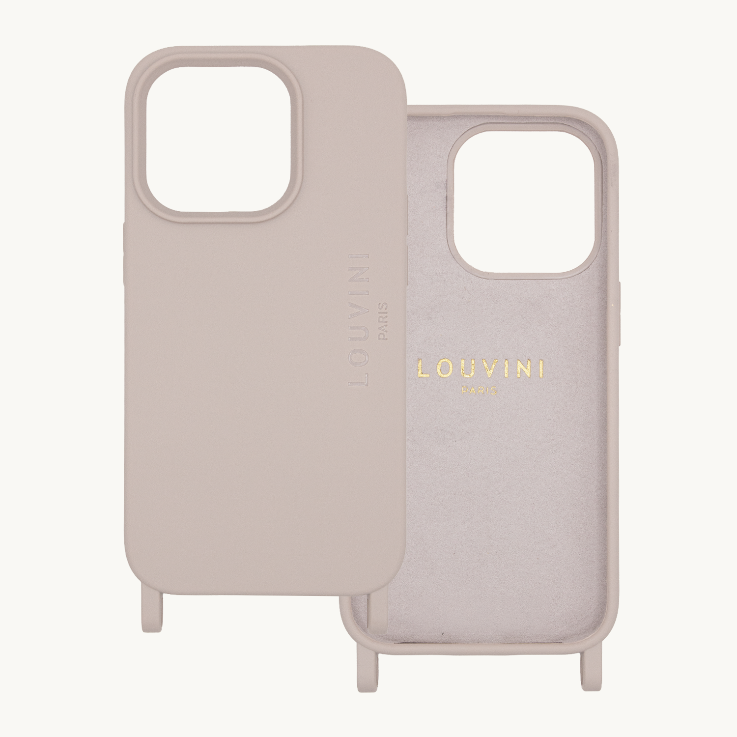 Coque iPhone MagSafe avec anneaux MILO - Taupe