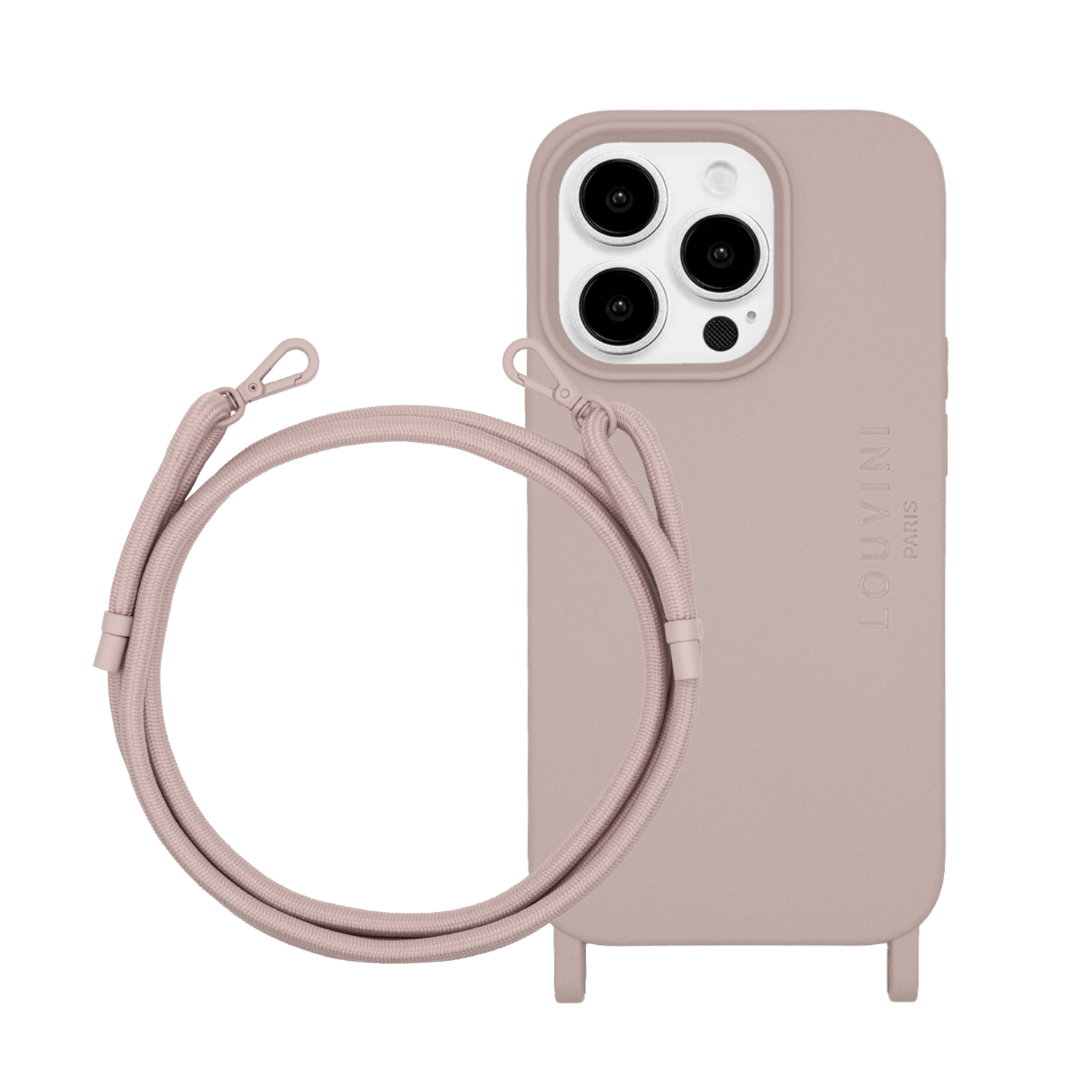 Coque iPhone MILO MagSafe Taupe & cordon SAM Taupe