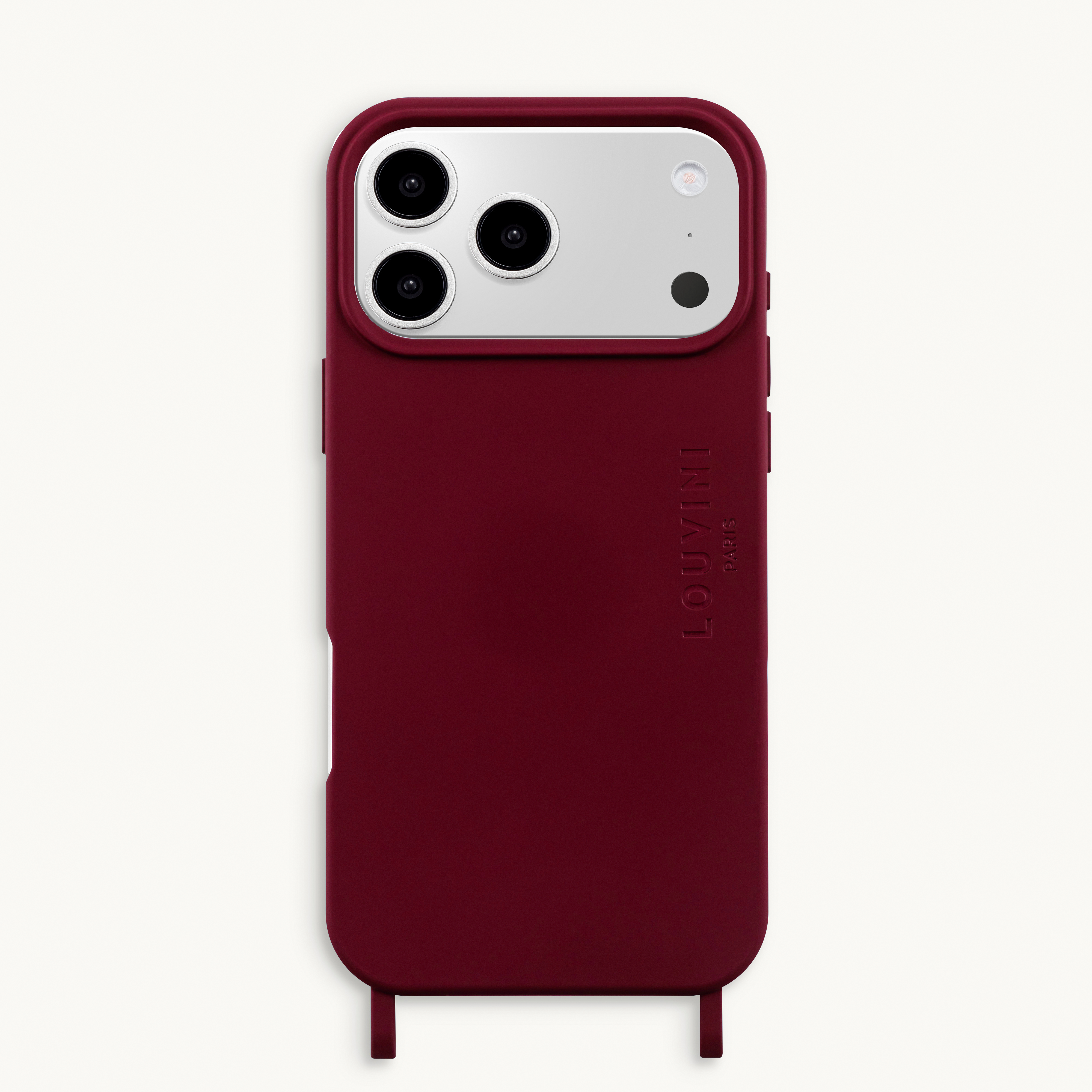 Coque iPhone MagSafe avec anneaux MILO - Bordeaux