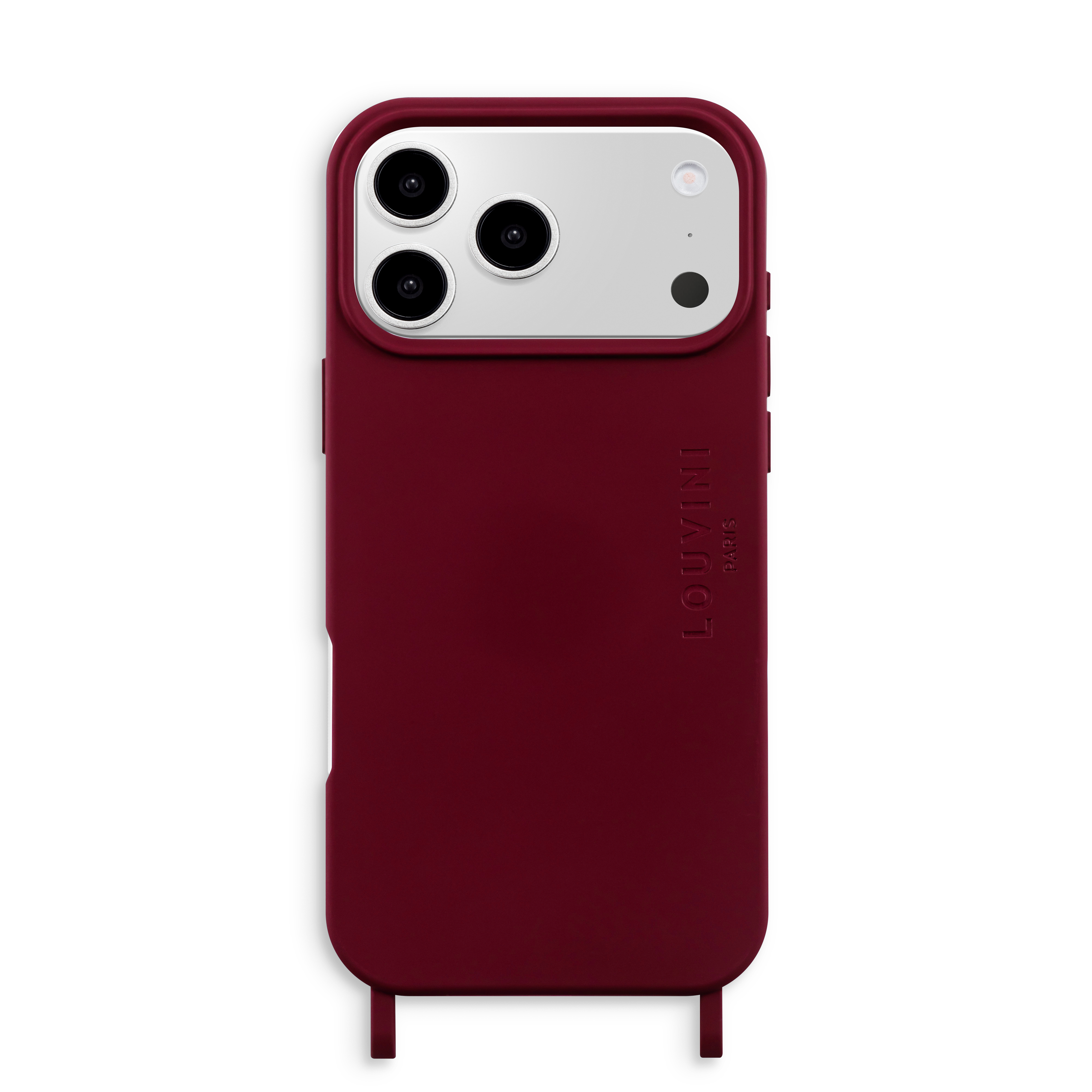 Coque iPhone MagSafe avec anneaux MILO - Bordeaux
