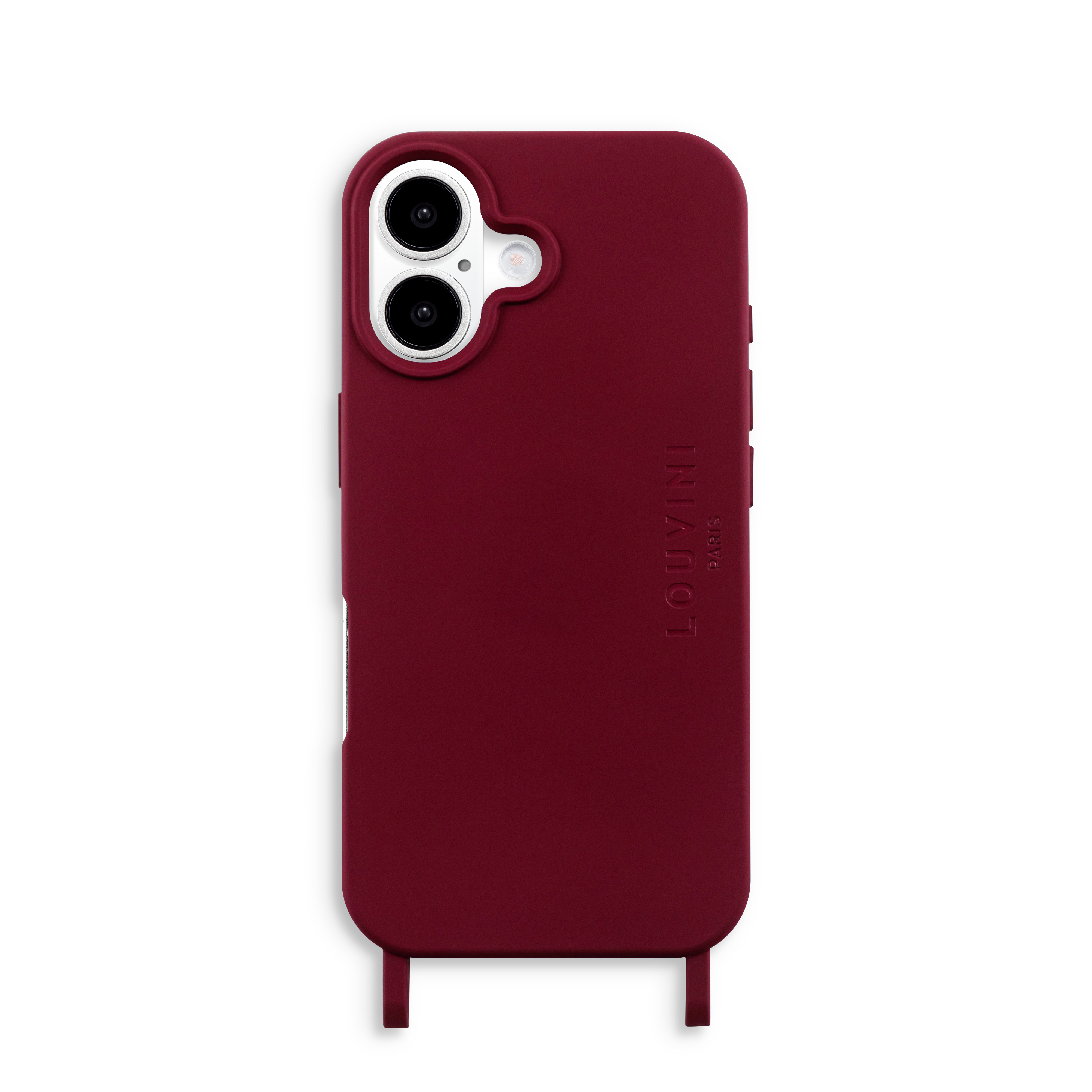 Coque iPhone MagSafe avec anneaux MILO - Bordeaux