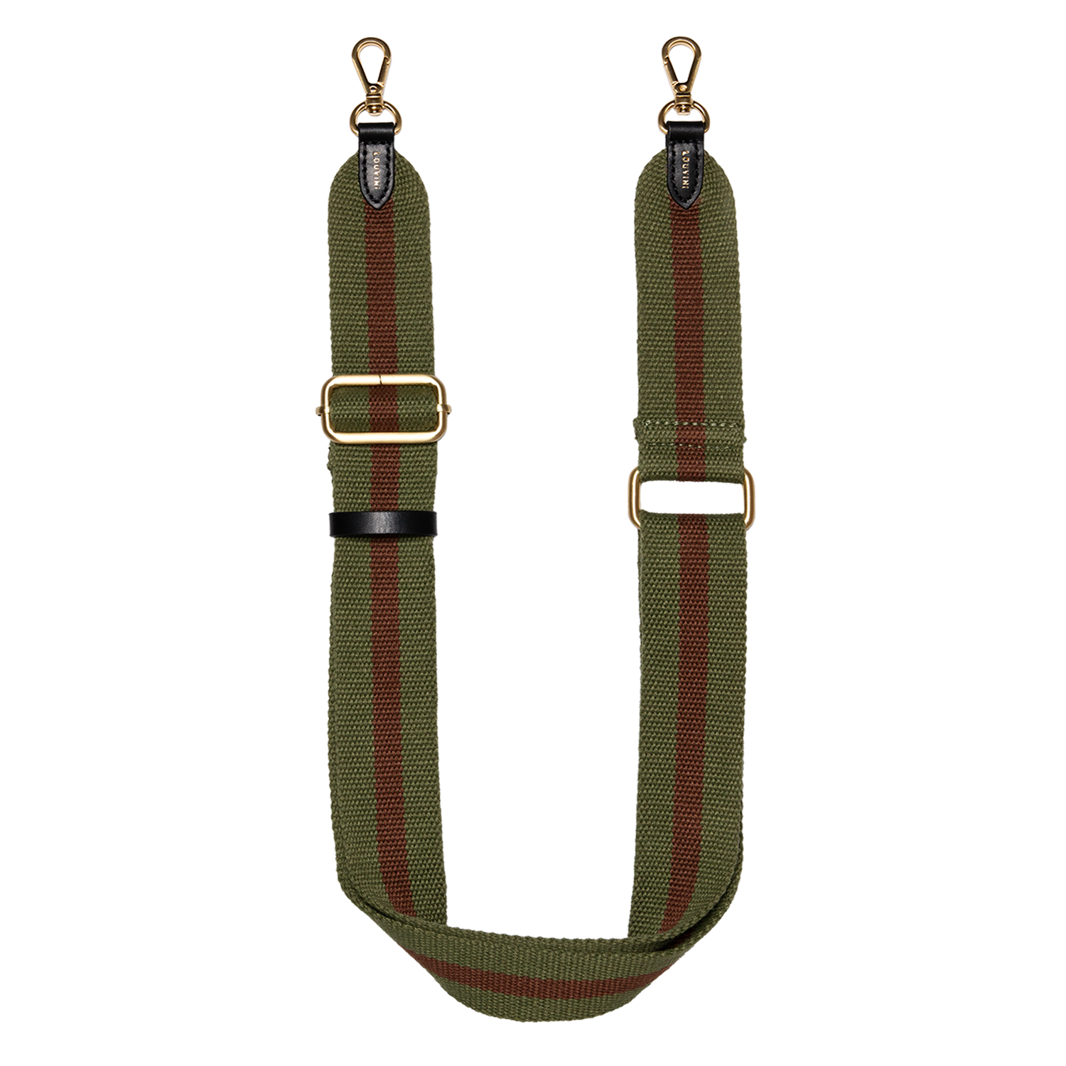 Sangle de telephone vert et marron