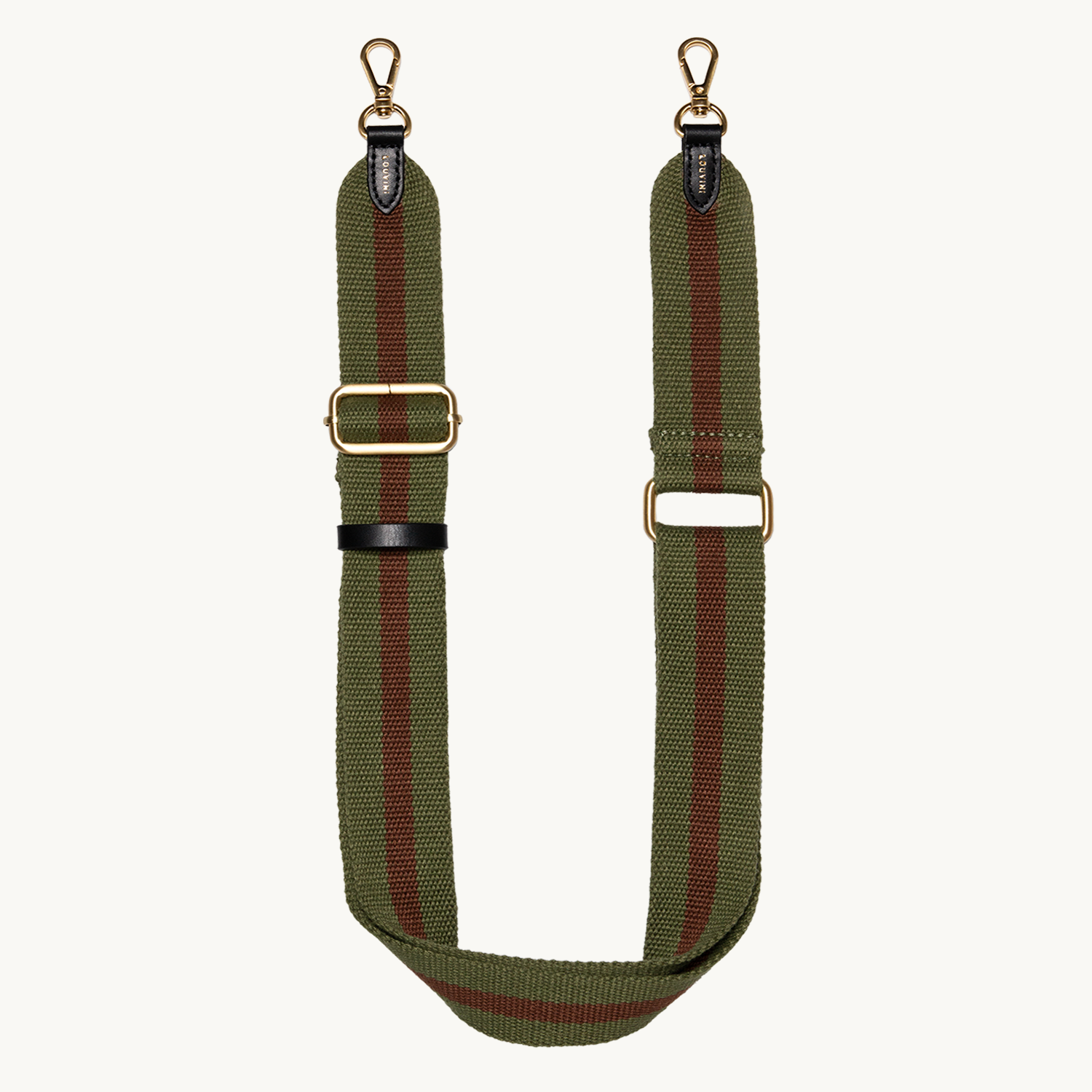 Sangle de telephone vert et marron