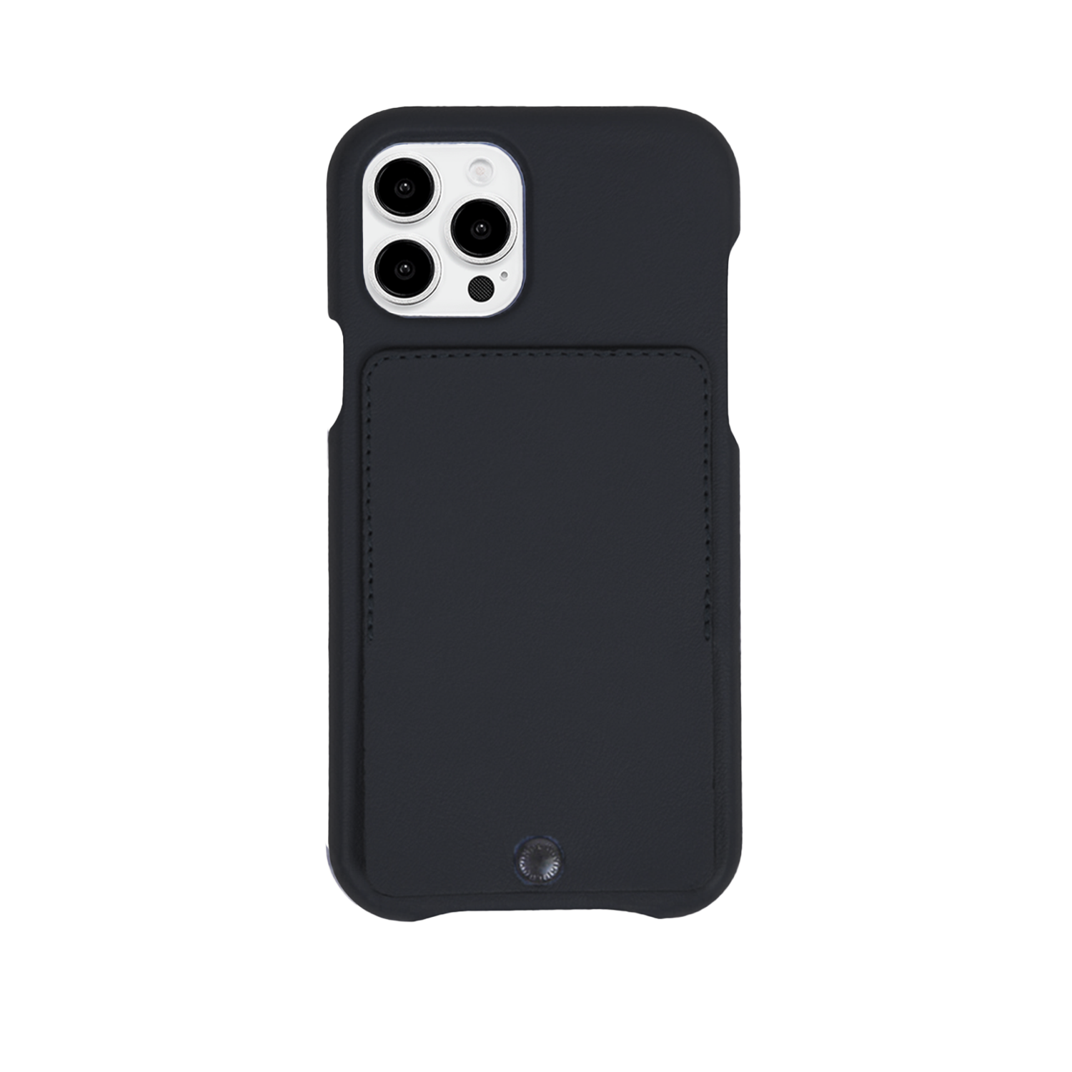 Coque iPhone cuir porte carte OSCAR - Noir