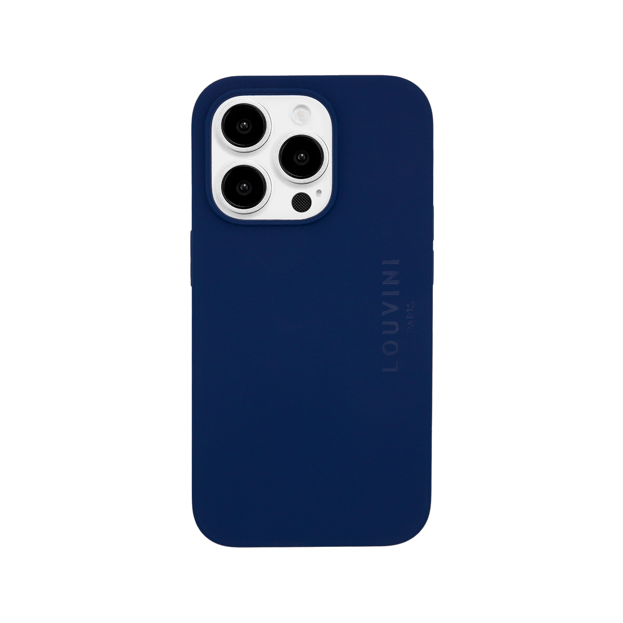 Coque iPhone MagSafe silicone LEO - Marine