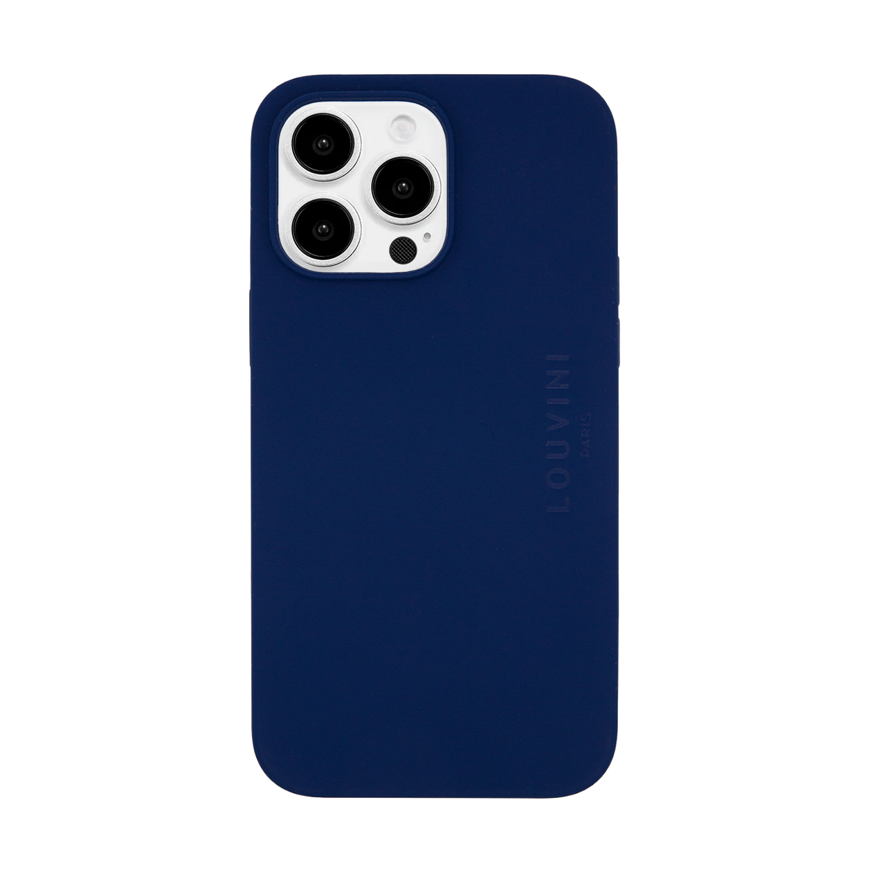 Coque iPhone MagSafe silicone LEO - Marine