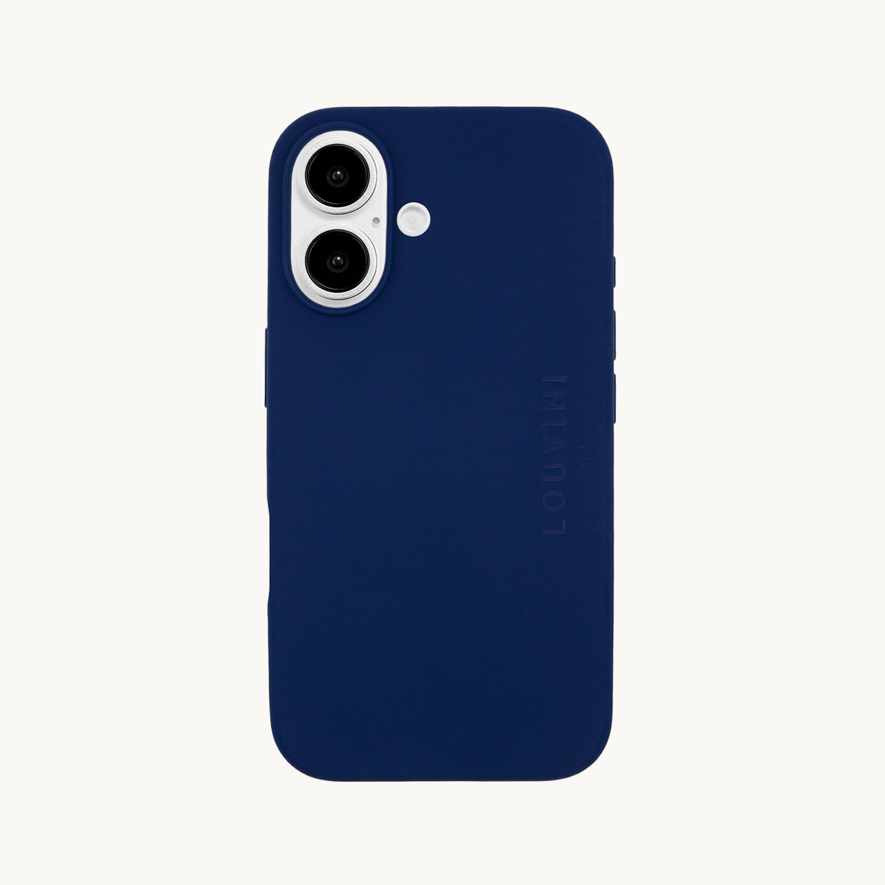 Coque iPhone MagSafe silicone LEO - Marine