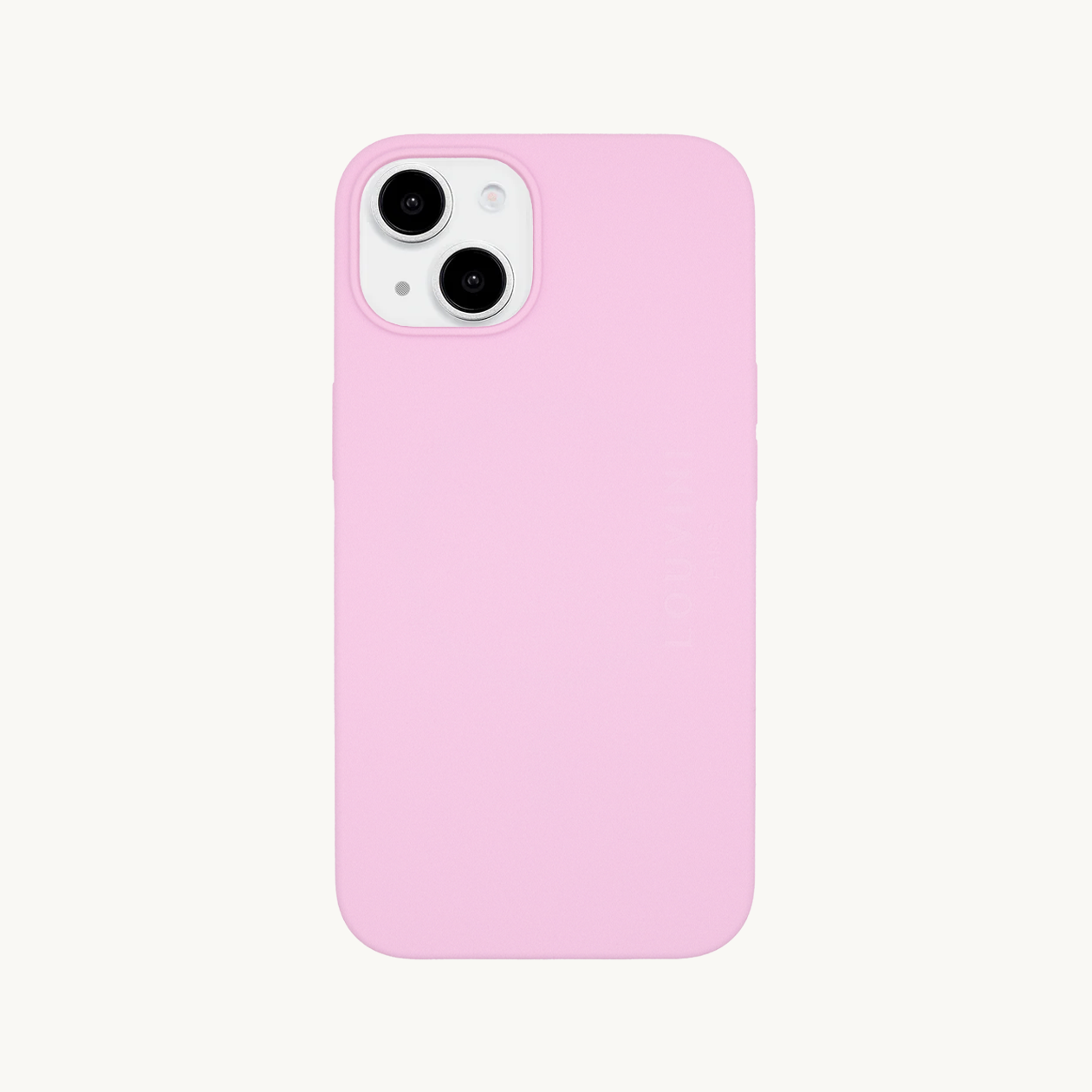 Coque iPhone MagSafe silicone LEO - Rosato