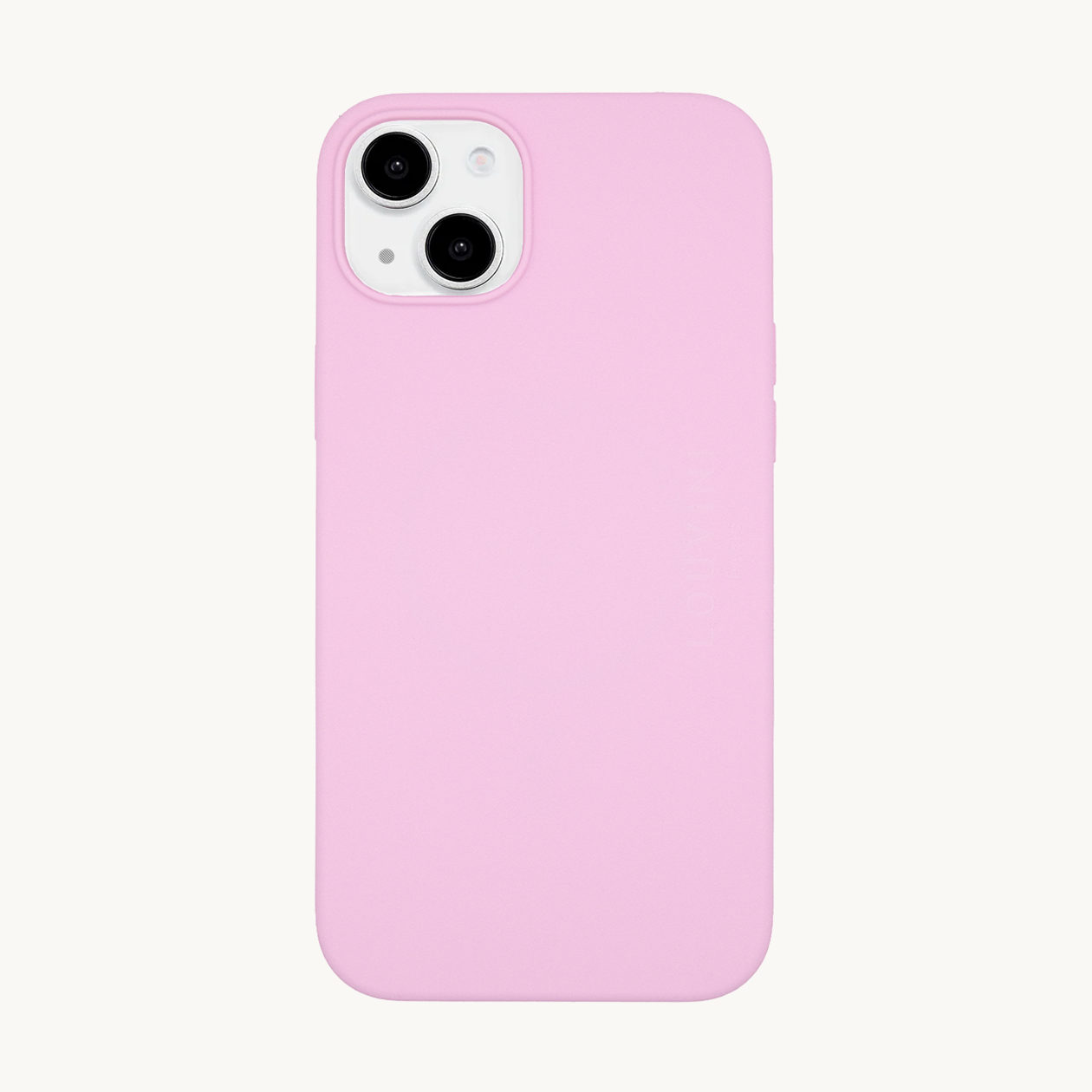 Coque iPhone MagSafe silicone LEO - Rosato