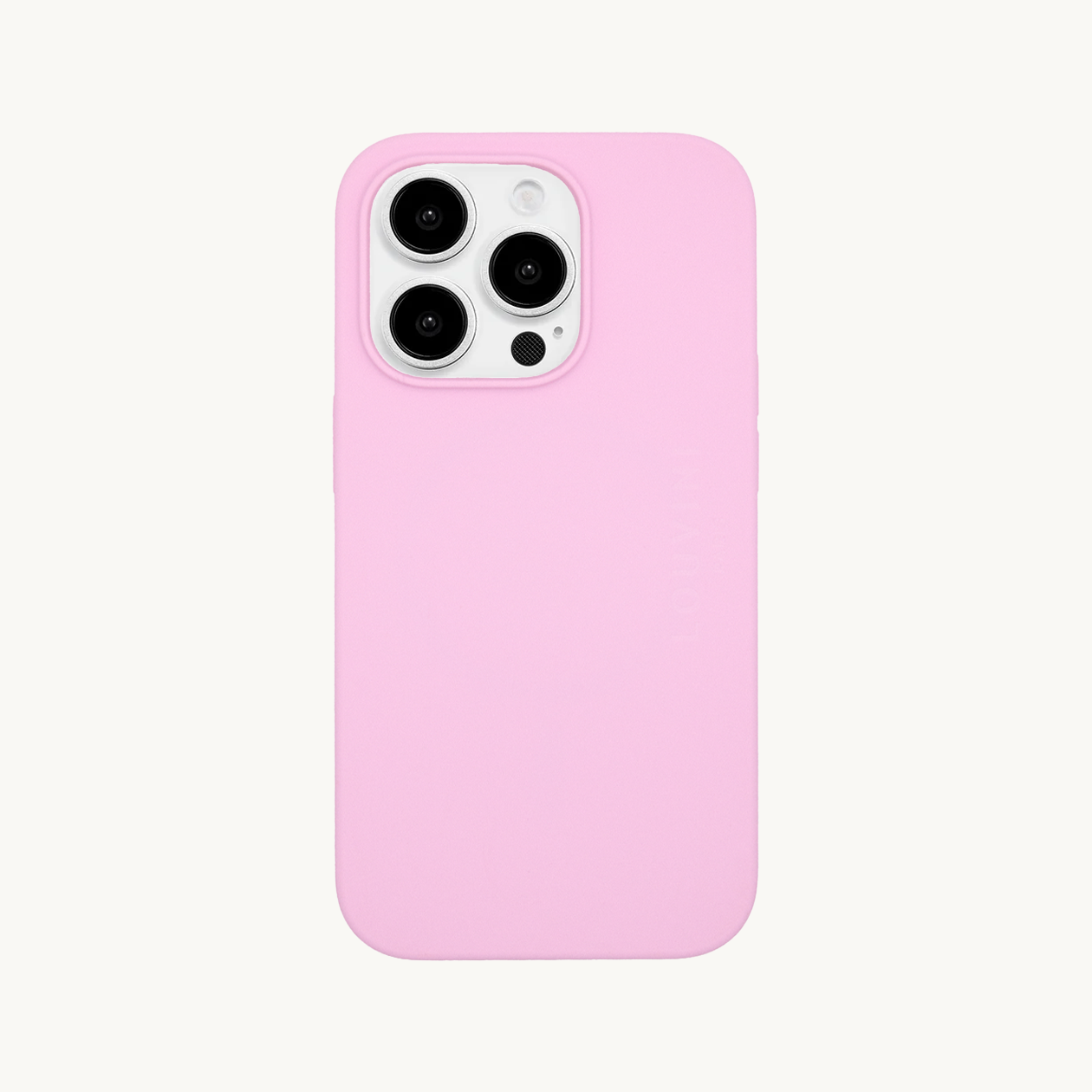 Coque iPhone MagSafe silicone LEO - Rosato