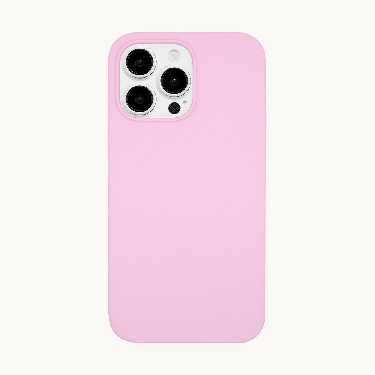 Coque iPhone MagSafe silicone LEO - Rosato