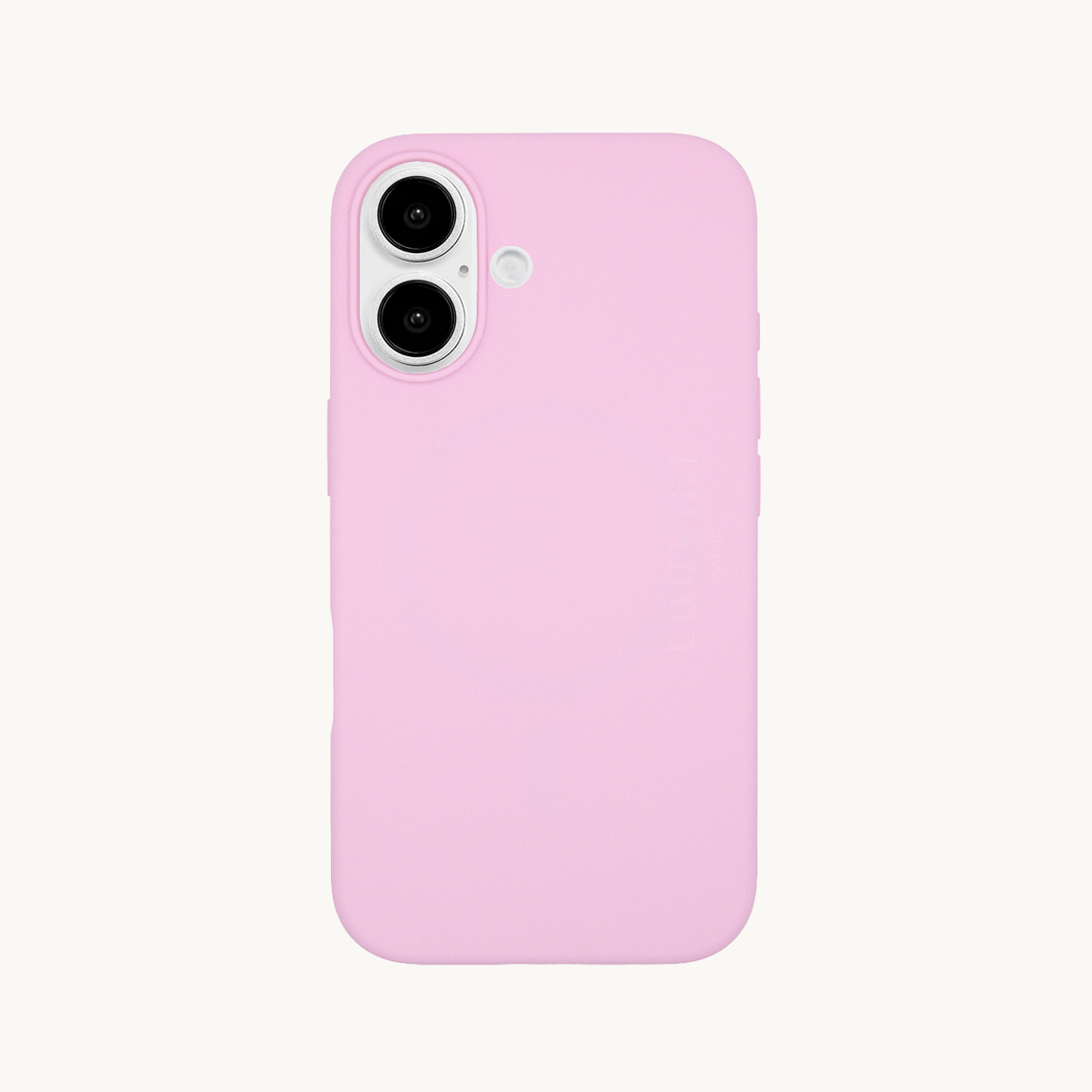 Coque iPhone MagSafe silicone LEO - Rosato