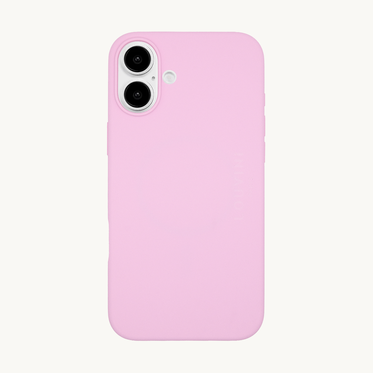 Coque iPhone MagSafe silicone LEO - Rosato