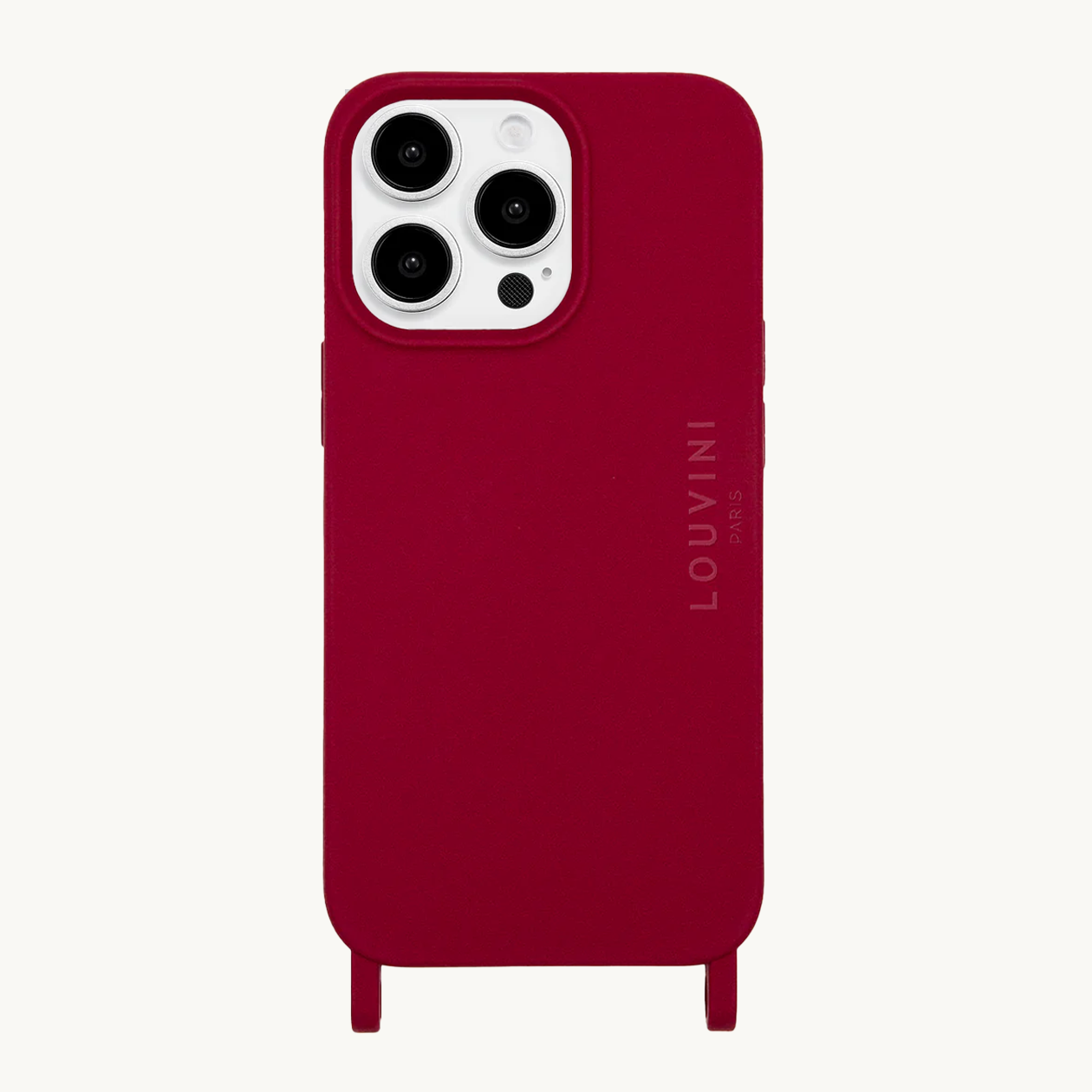 Coque iPhone MagSafe avec anneaux MILO - Bordeaux