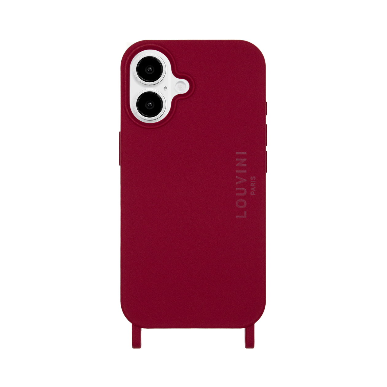 Coque iPhone MagSafe avec anneaux MILO - Bordeaux