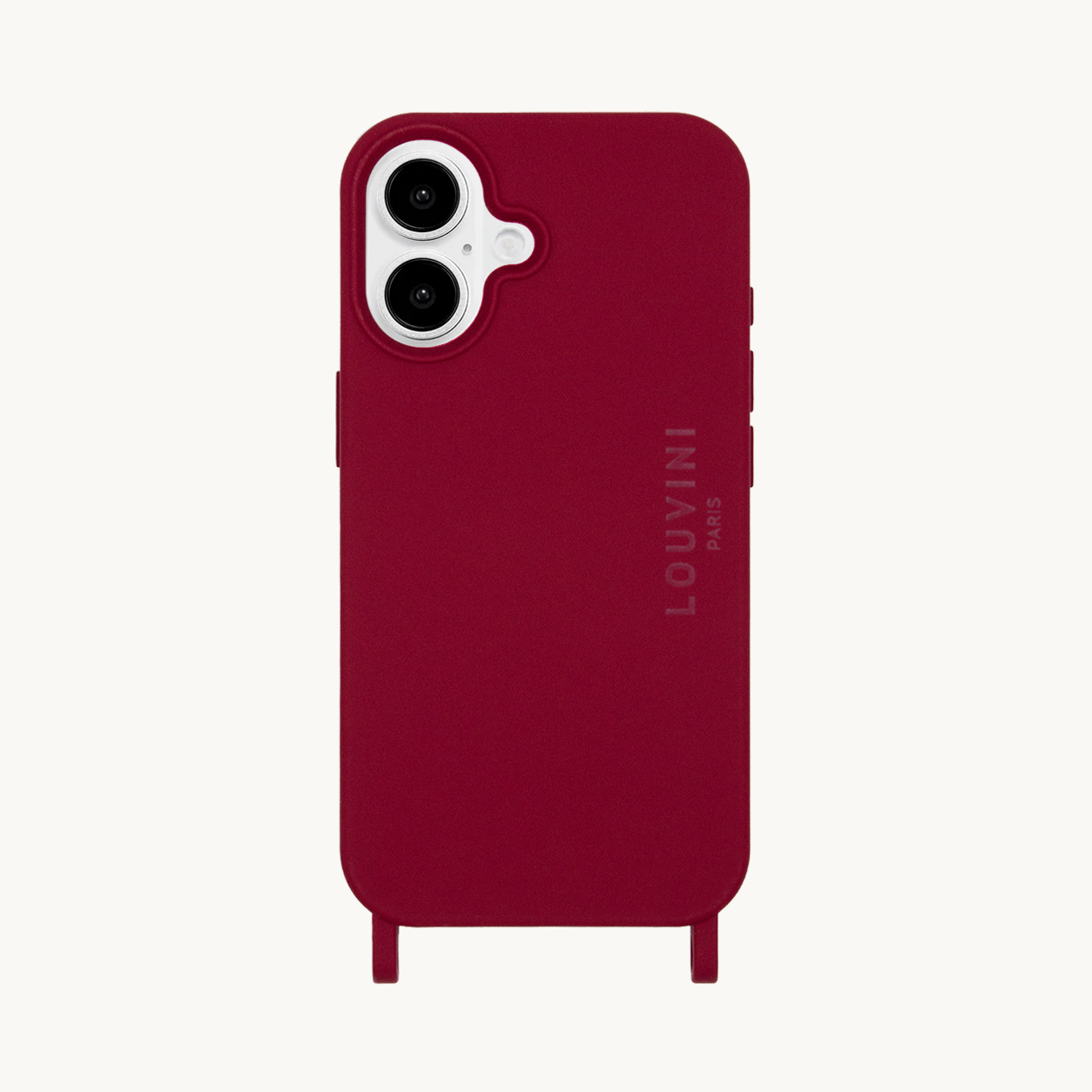 Coque iPhone MagSafe avec anneaux MILO - Bordeaux