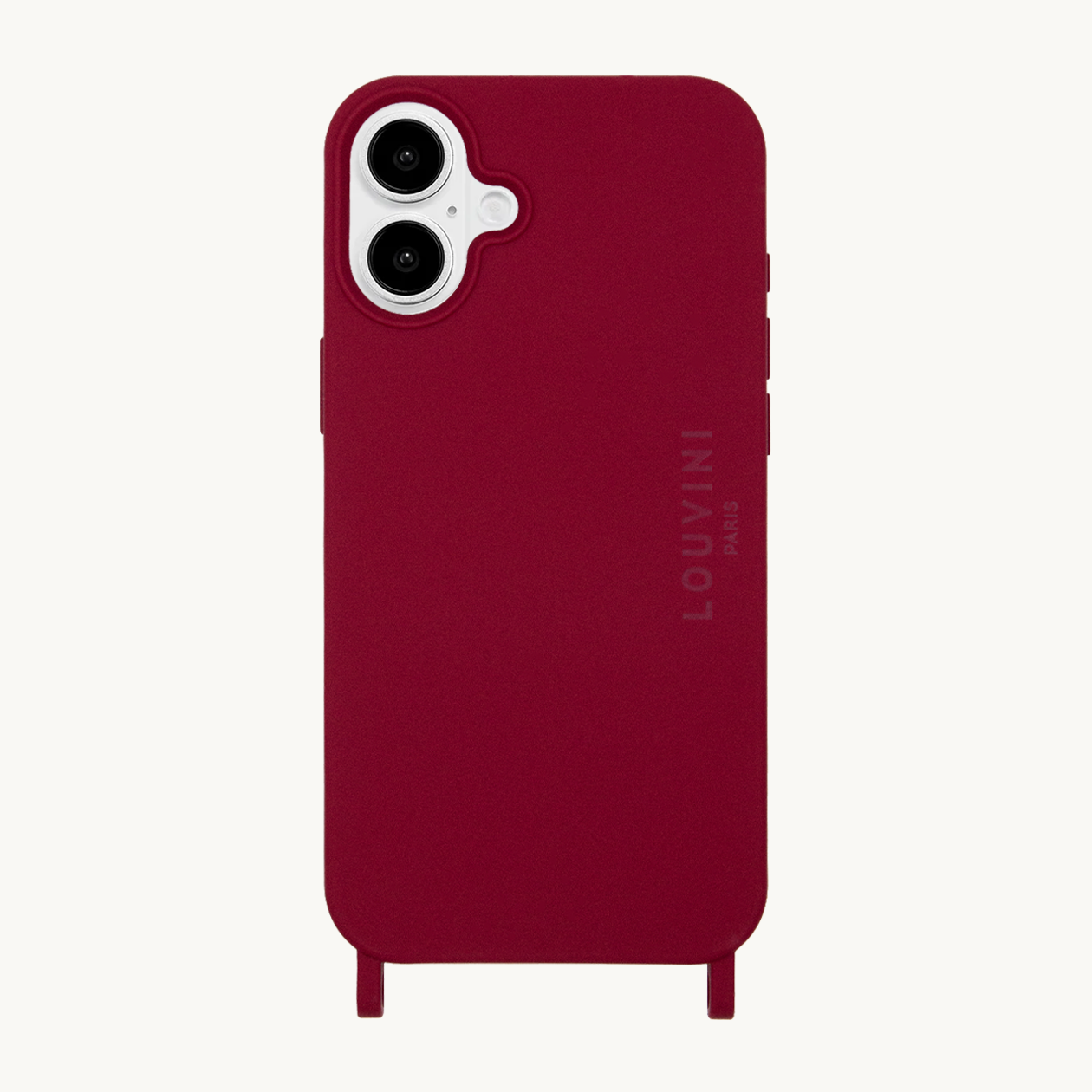 Coque iPhone MagSafe avec anneaux MILO - Bordeaux