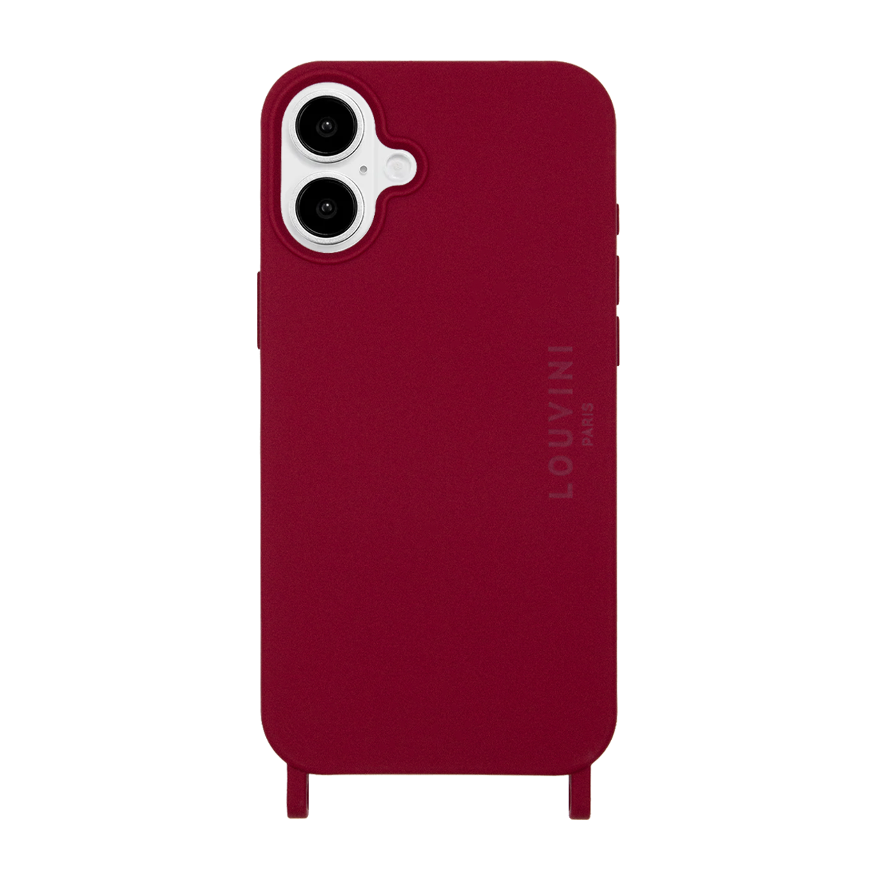 Coque iPhone MagSafe avec anneaux MILO - Bordeaux