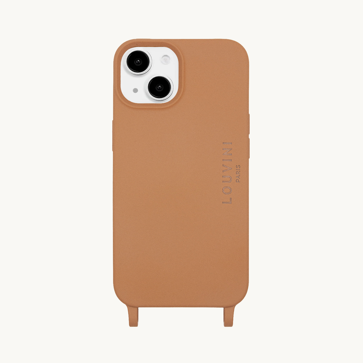 Coque iPhone MagSafe avec anneaux MILO - Cannelle