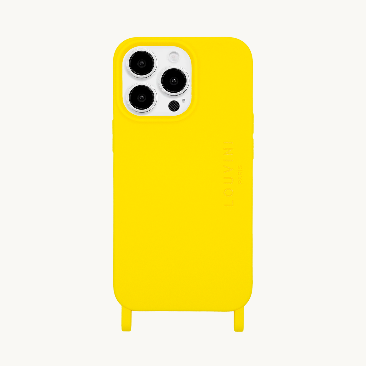 Coque iPhone avec anneaux MILO - Jaune