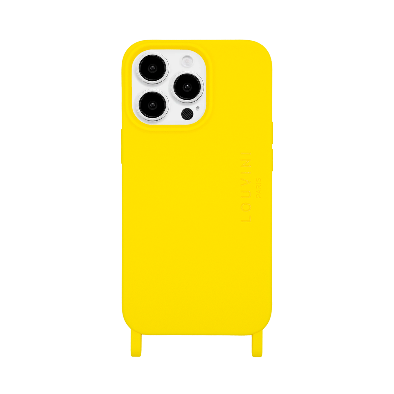 Coque iPhone avec anneaux MILO - Jaune