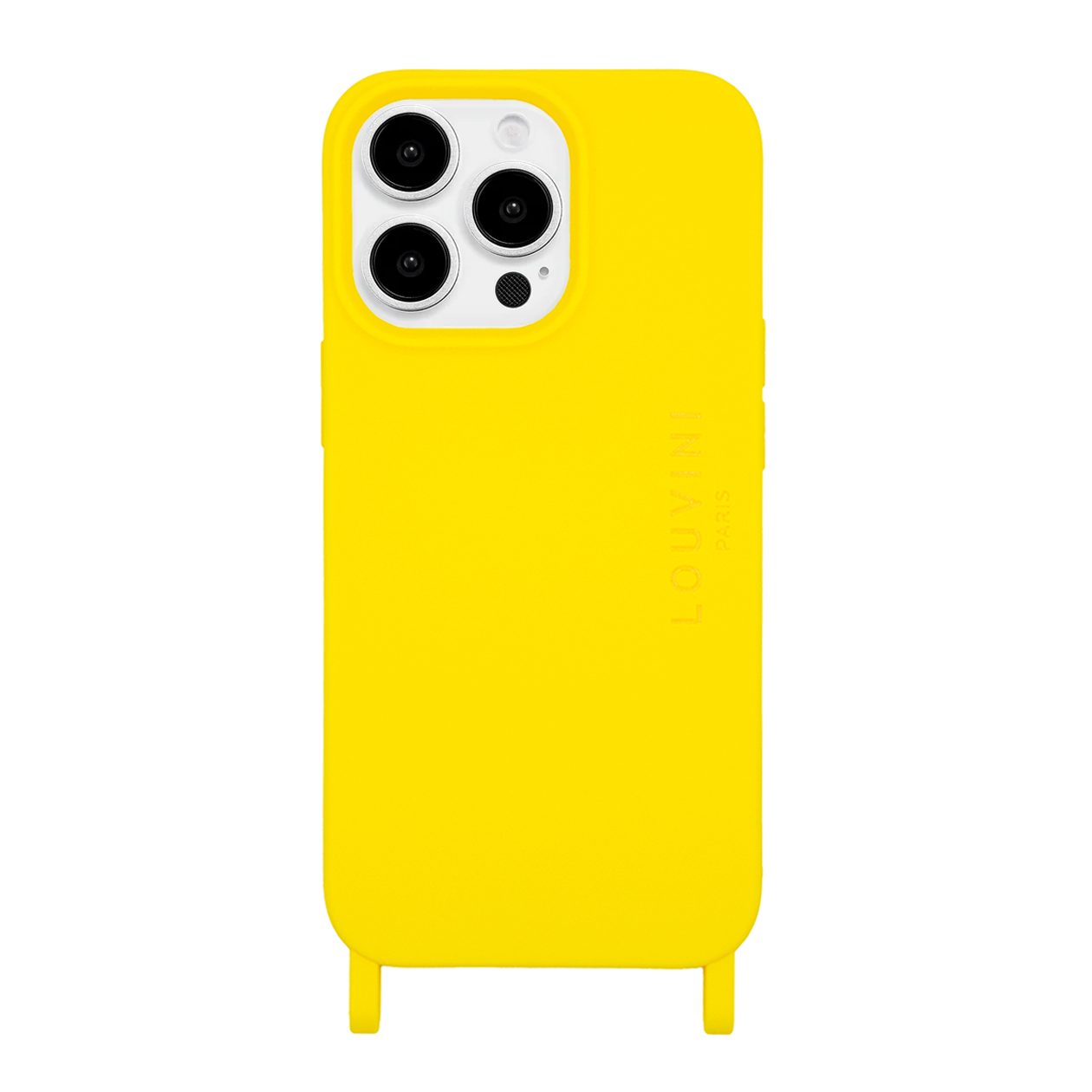 Coque iPhone avec anneaux MILO - Jaune