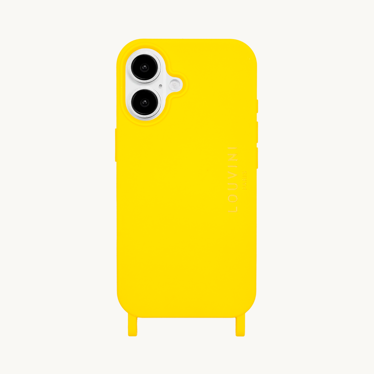 Coque iPhone avec anneaux MILO - Jaune