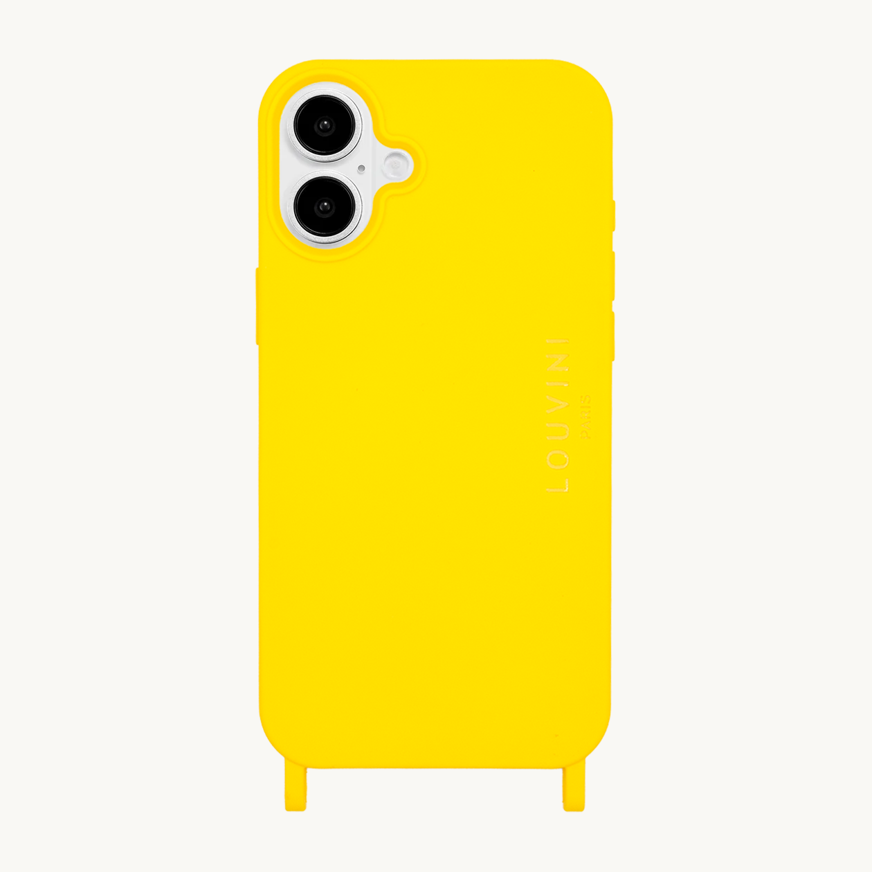 Coque iPhone avec anneaux MILO - Jaune