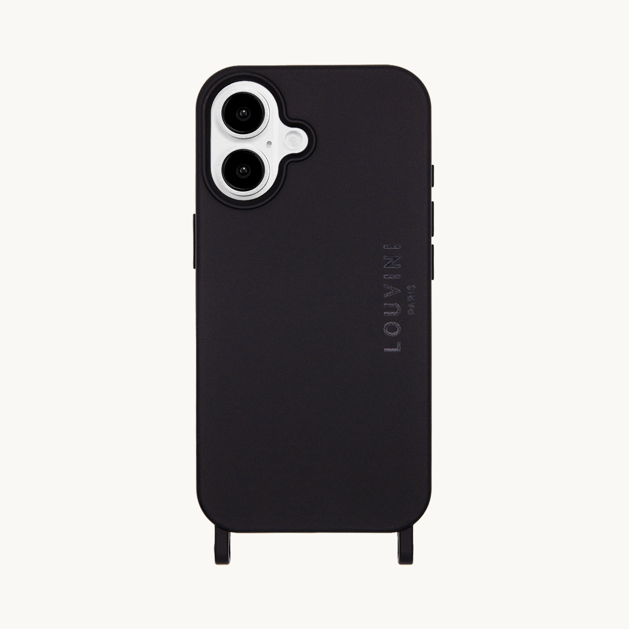 Coque iPhone MagSafe avec anneaux MILO - Noir