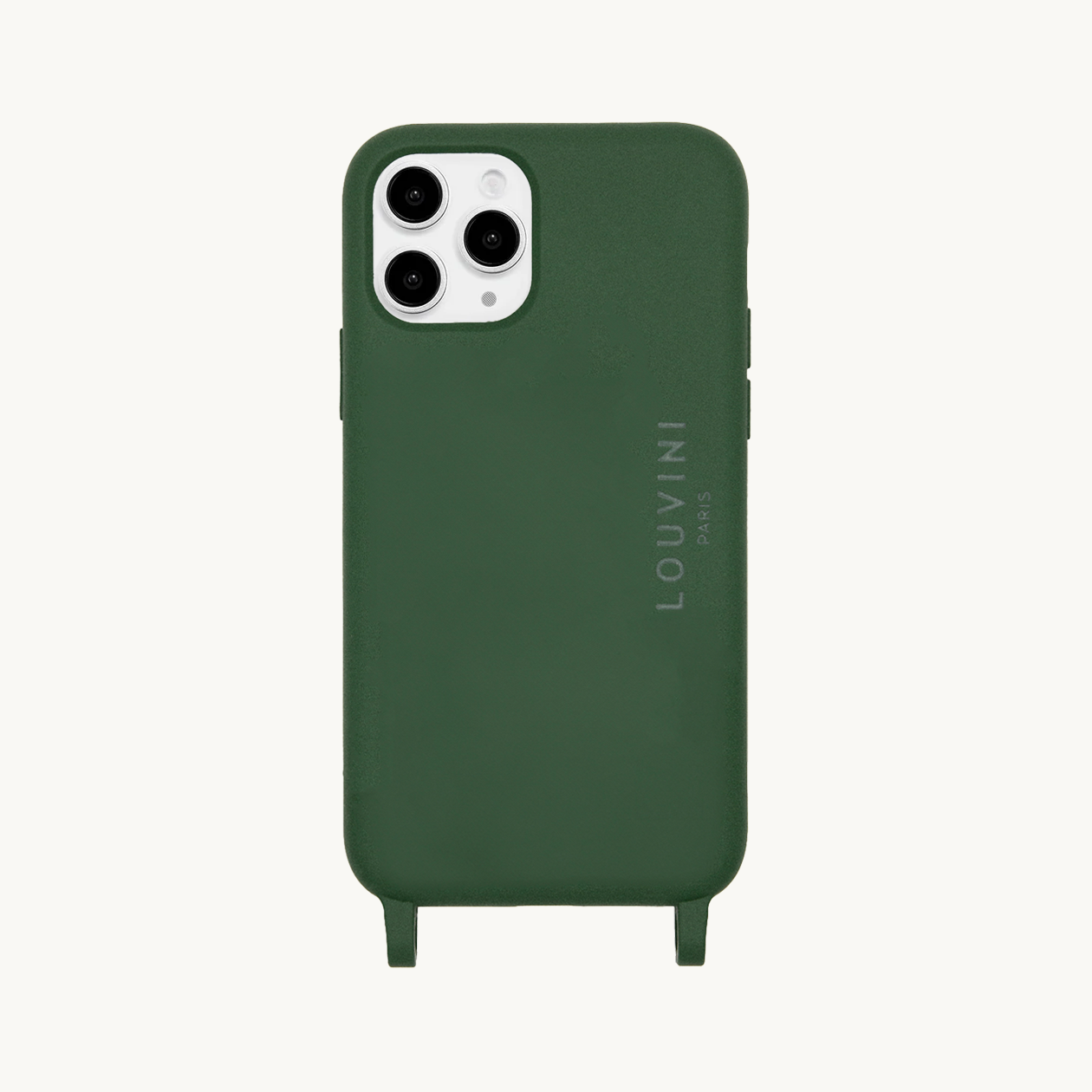 Coque iPhone MagSafe avec anneaux MILO - Olive