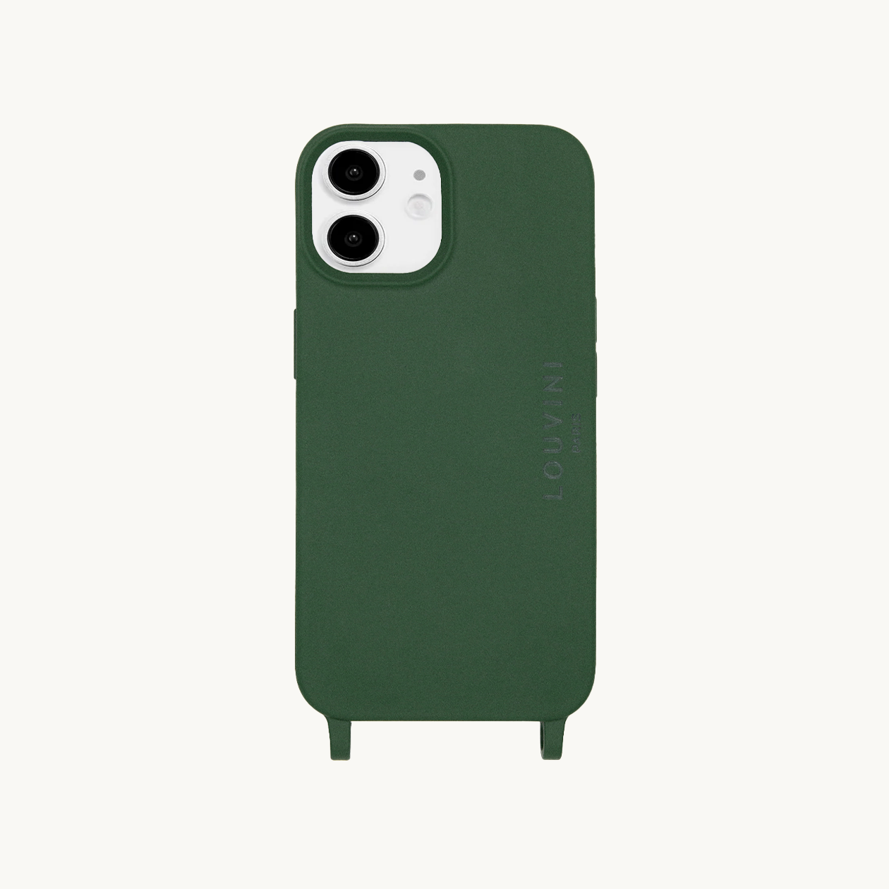 Coque iPhone MagSafe avec anneaux MILO - Olive