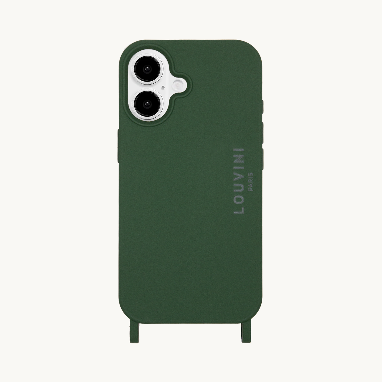 Coque iPhone MagSafe avec anneaux MILO - Olive