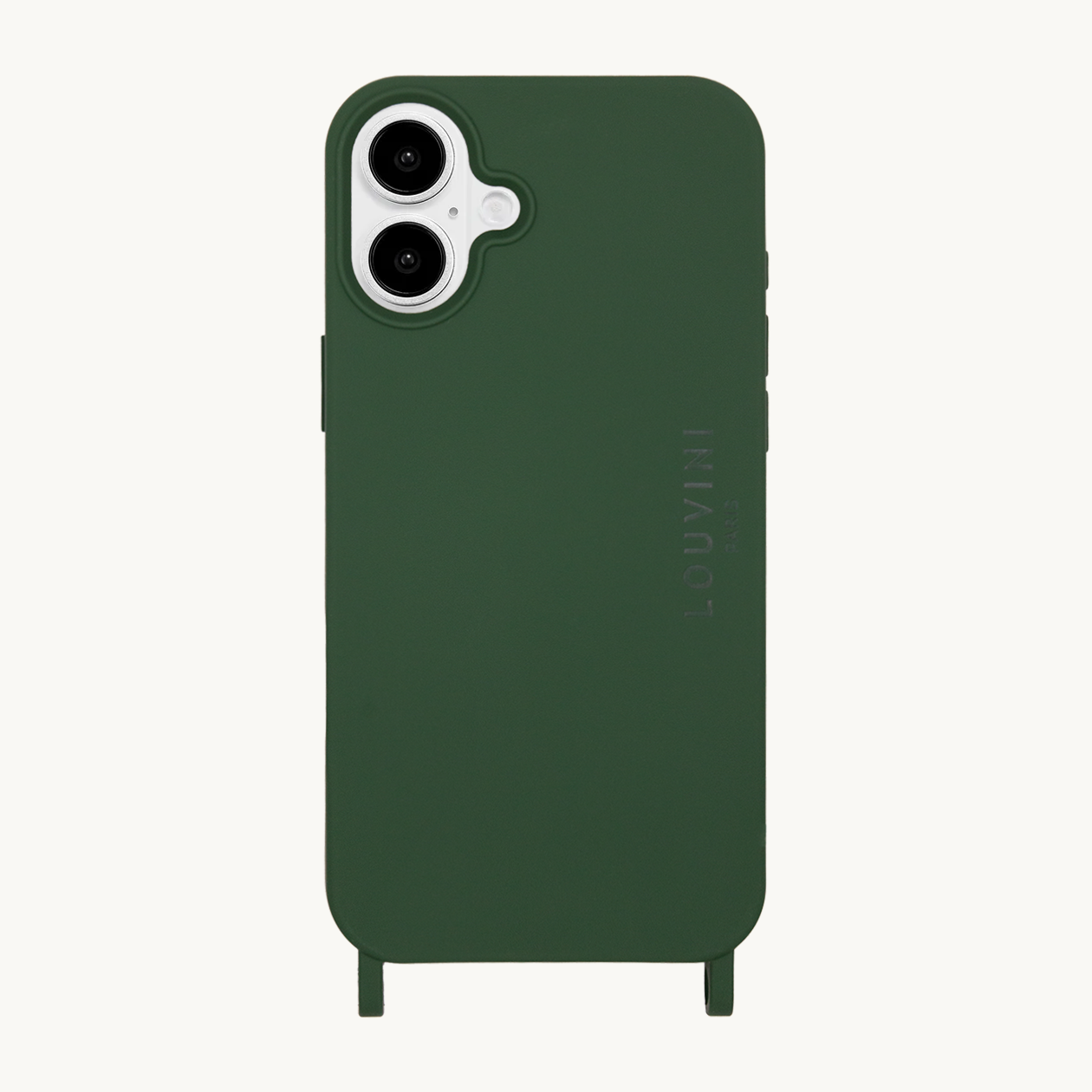 Coque iPhone MagSafe avec anneaux MILO - Olive