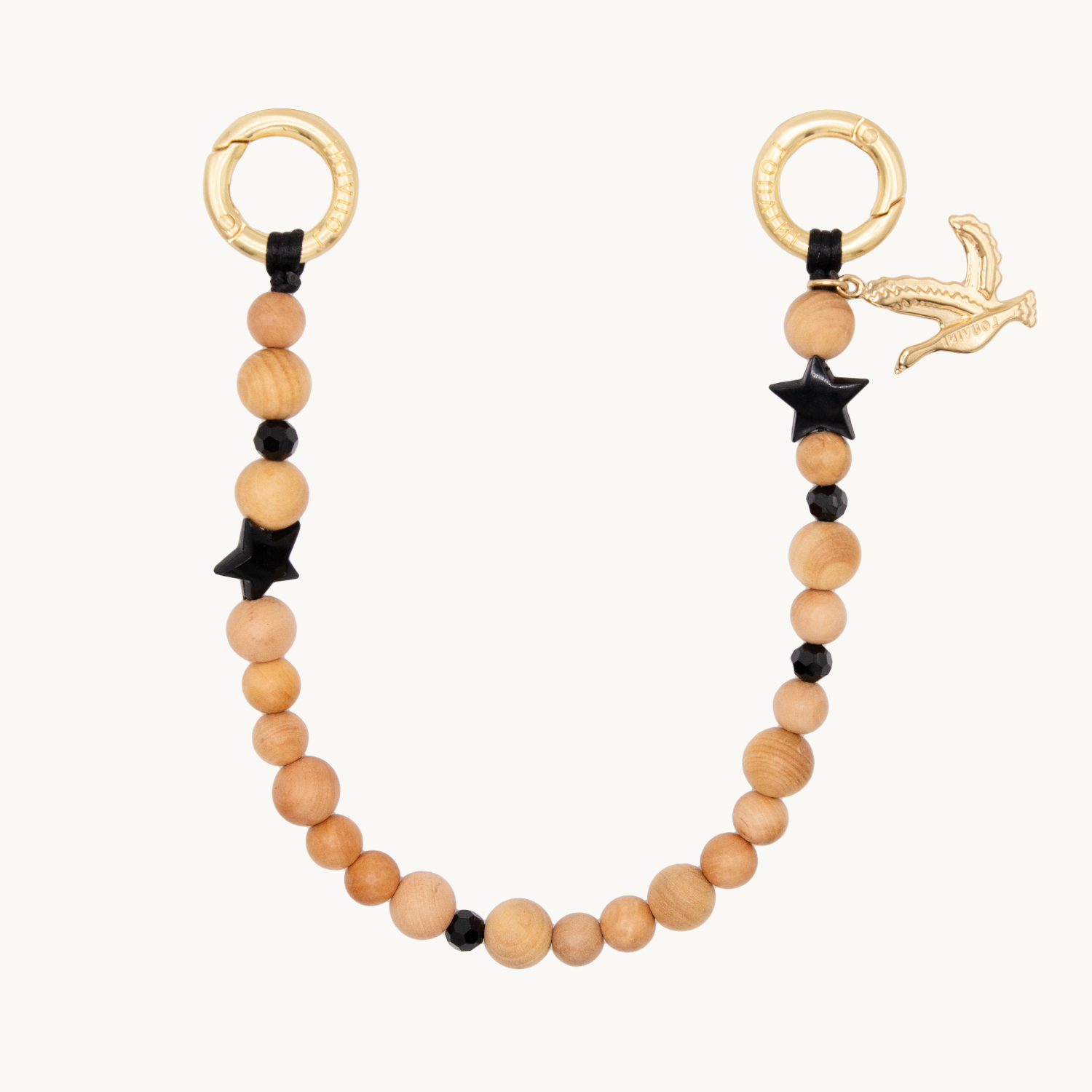 Coque iPhone LOU Léopard & bracelet PETIT ARIELLE Etoile Noir