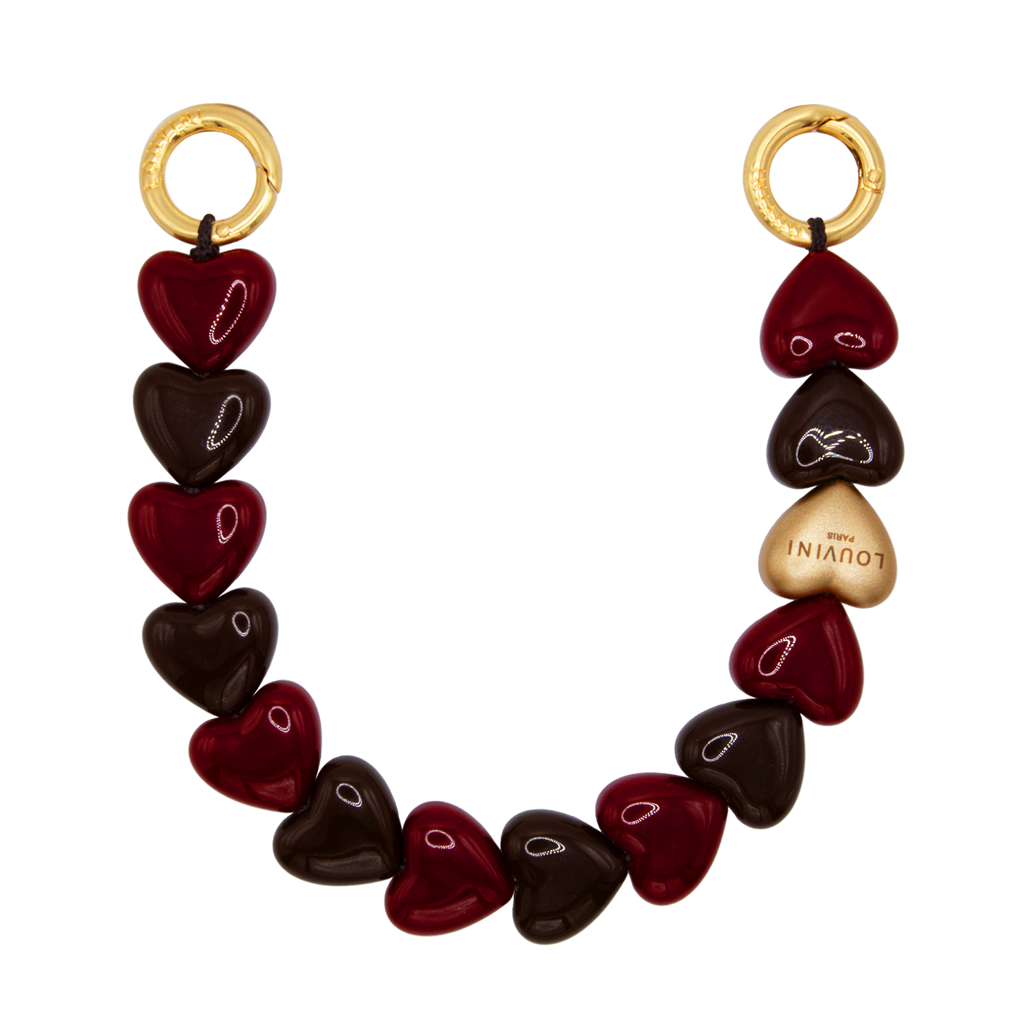 Bracelet PETIT CUORE - Bordeaux-Marron