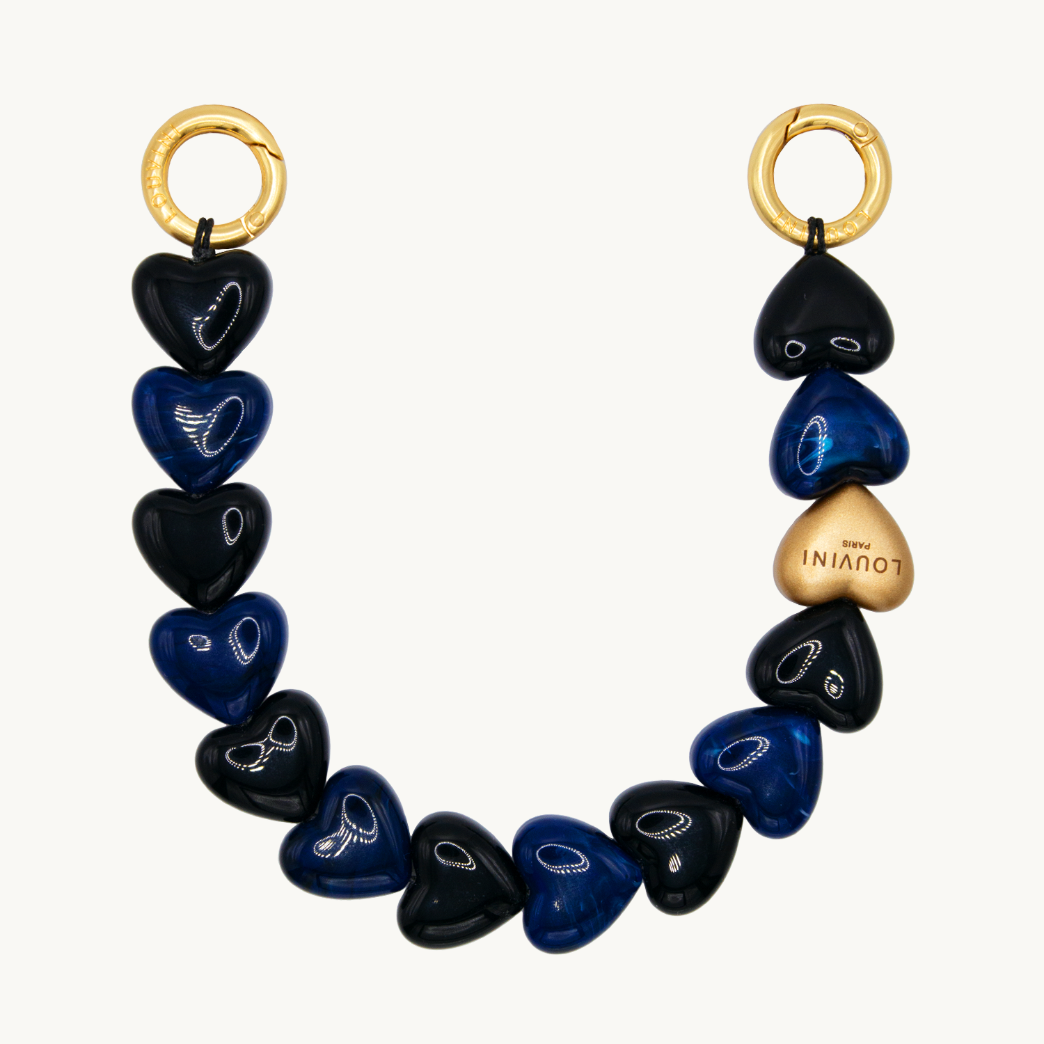 Bracelet PETIT CUORE - Noir-Marine
