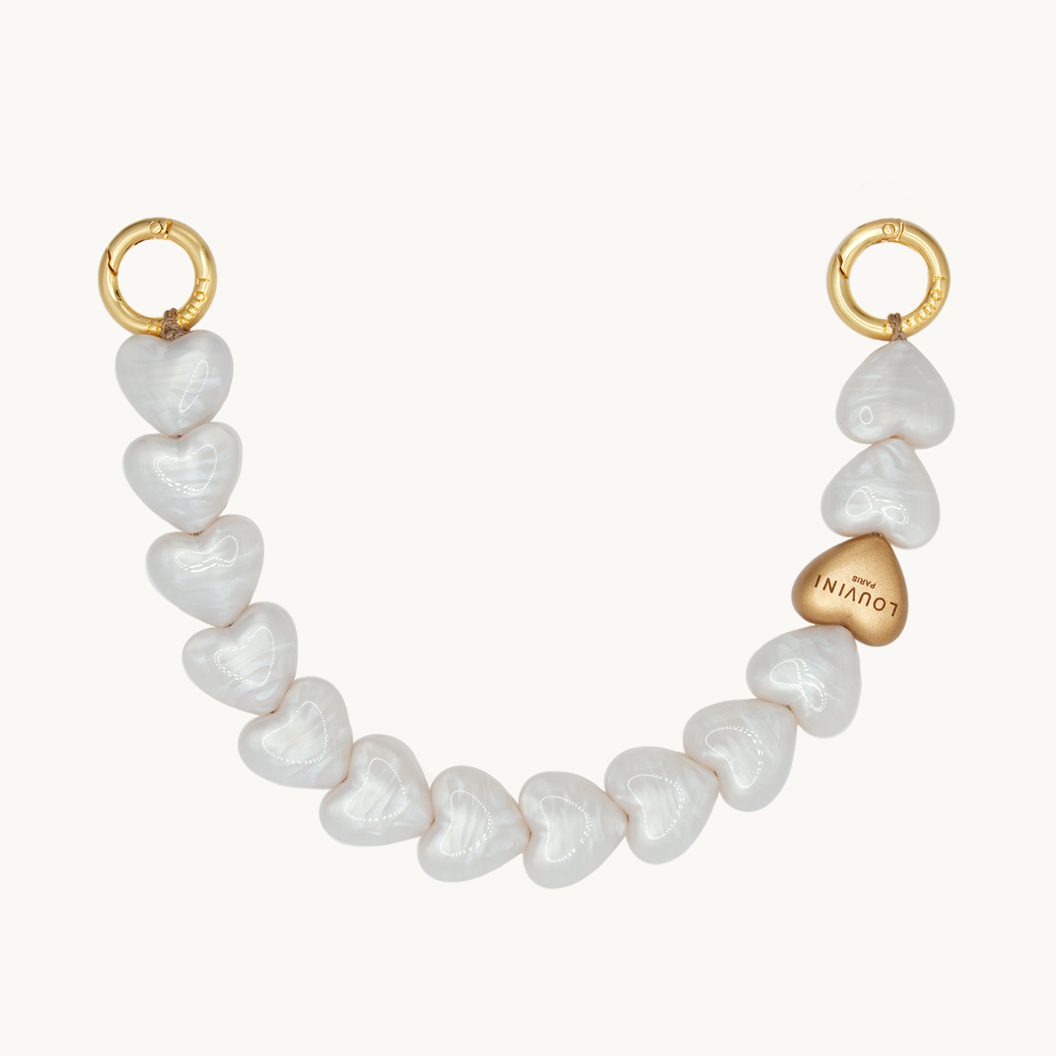 Bracelet PETIT CUORE - Perle Blanche