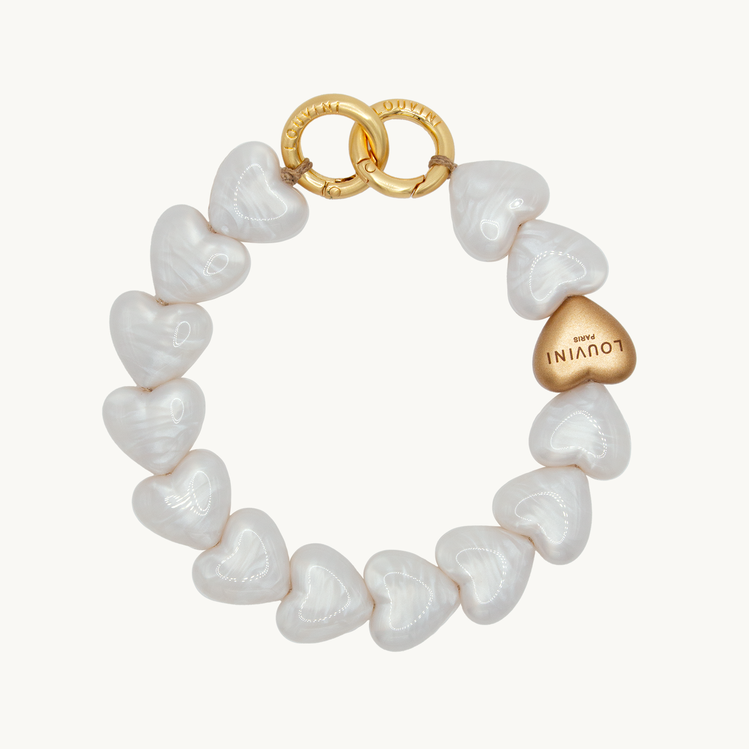 Bracelet PETIT CUORE - Perle Blanche
