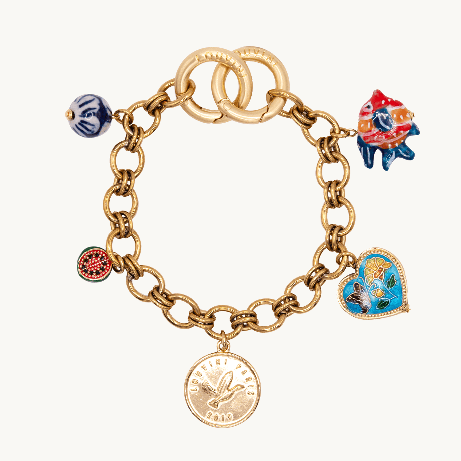Bracelet en chaine avec des charms