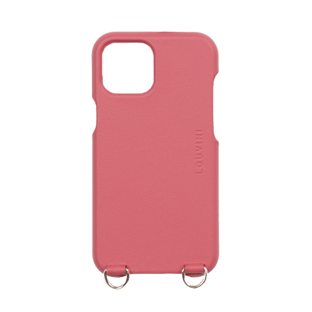 coque pour iPhone en cuir blush