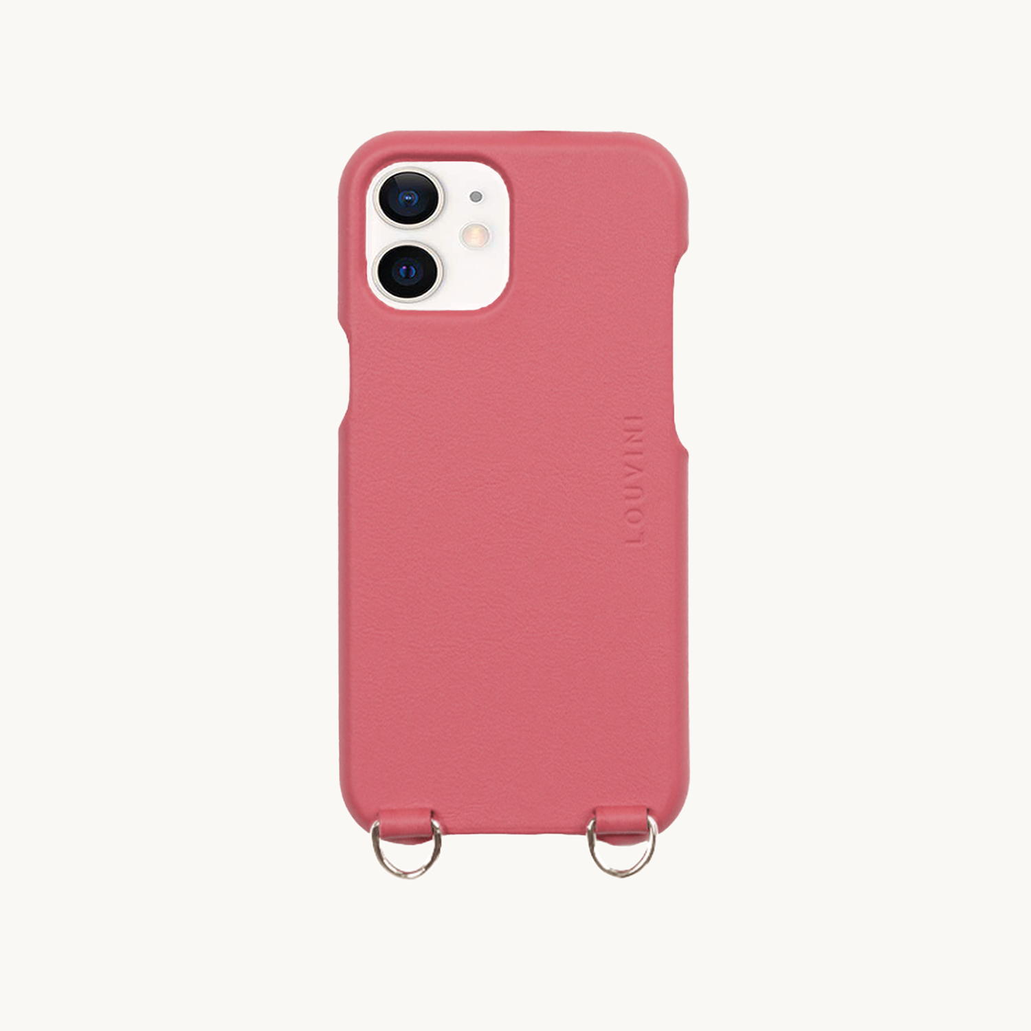 Coque iPhone cuir PETIT LOU - Blush (iPhone 12 & 13 Mini)