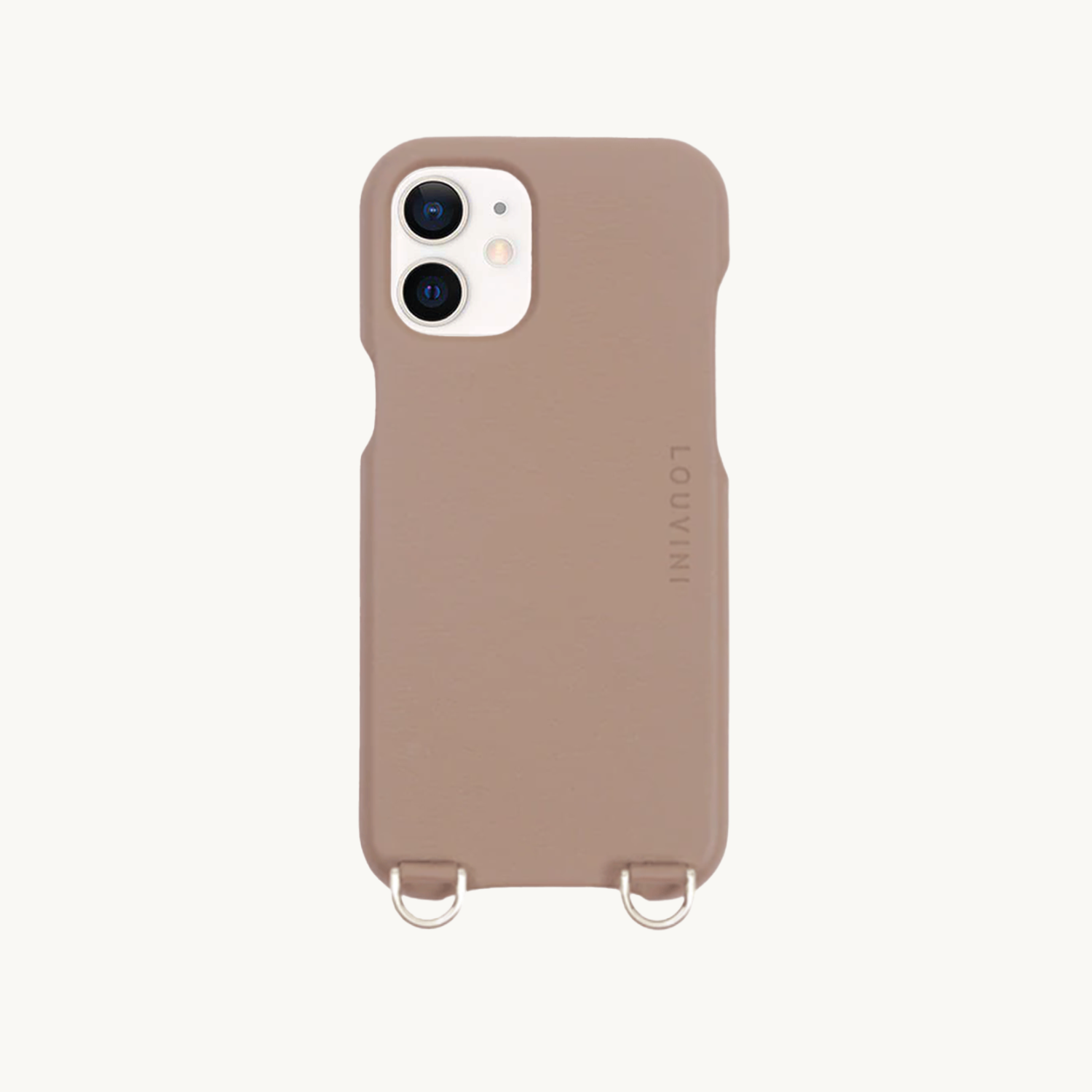 Coque iPhone cuir PETIT LOU - Camel (iPhone 12 & 13 Mini)