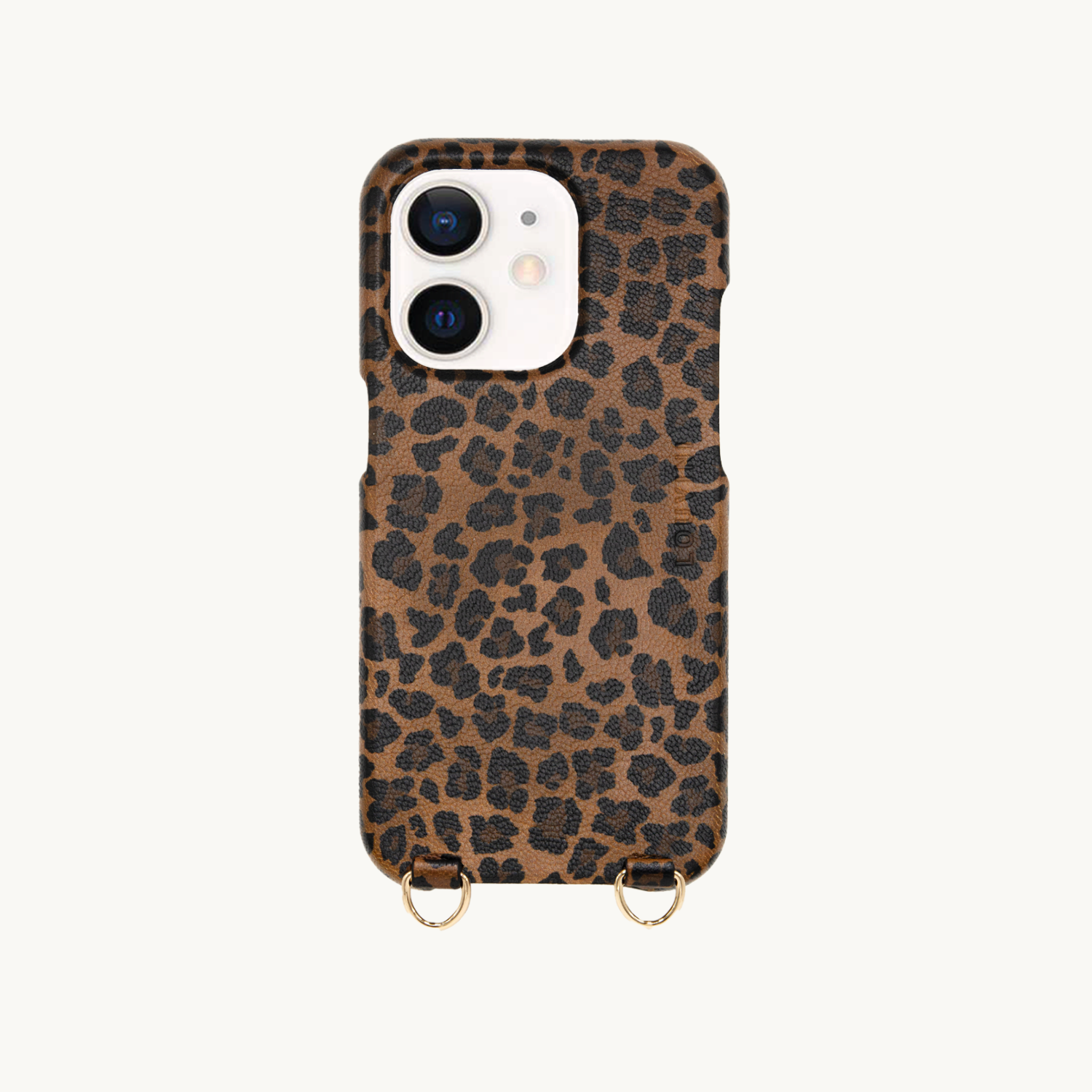 Coque iPhone cuir PETIT LOU - Léopard (iPhone 12 & 13 Mini)