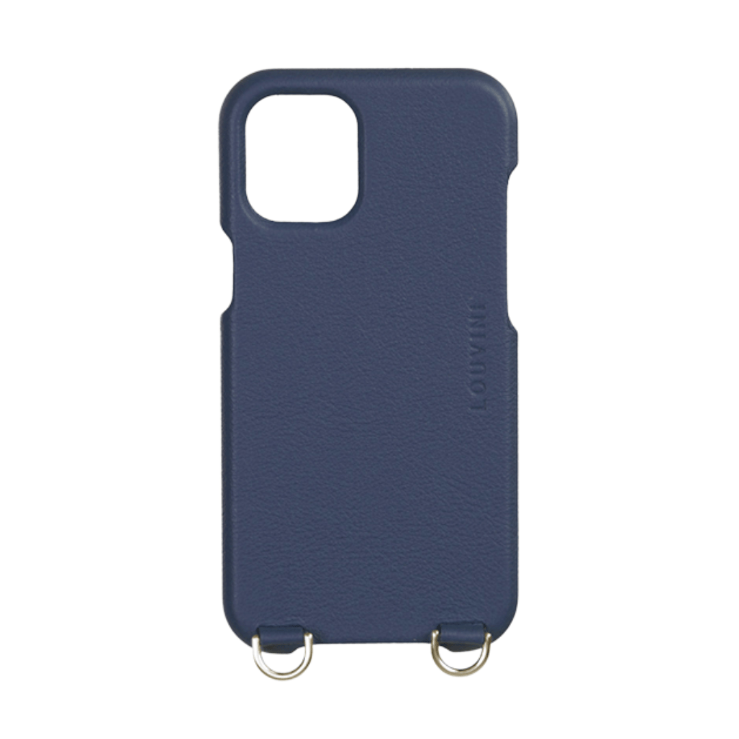 coque pour iPhone avec MagSafe en cuir marine