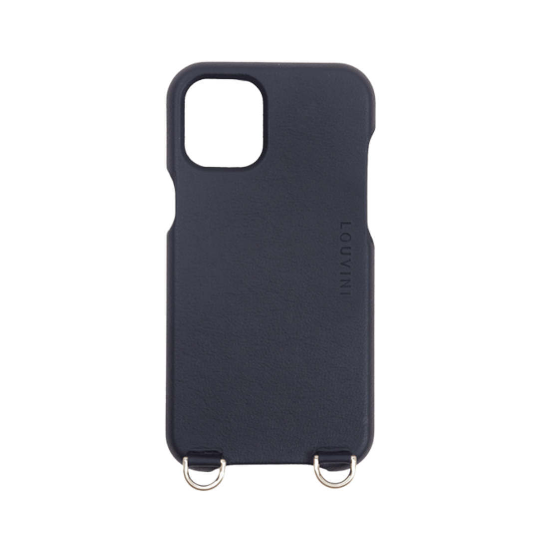 coque pour iPhone en cuir noir