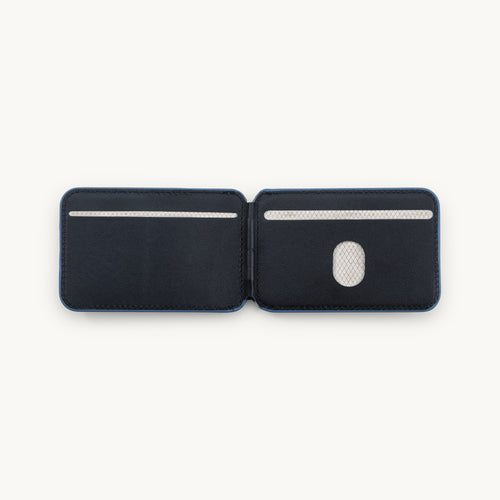 Porte-cartes MagSafe bleu pour coque de téléphone, accessoire pratique et tendance