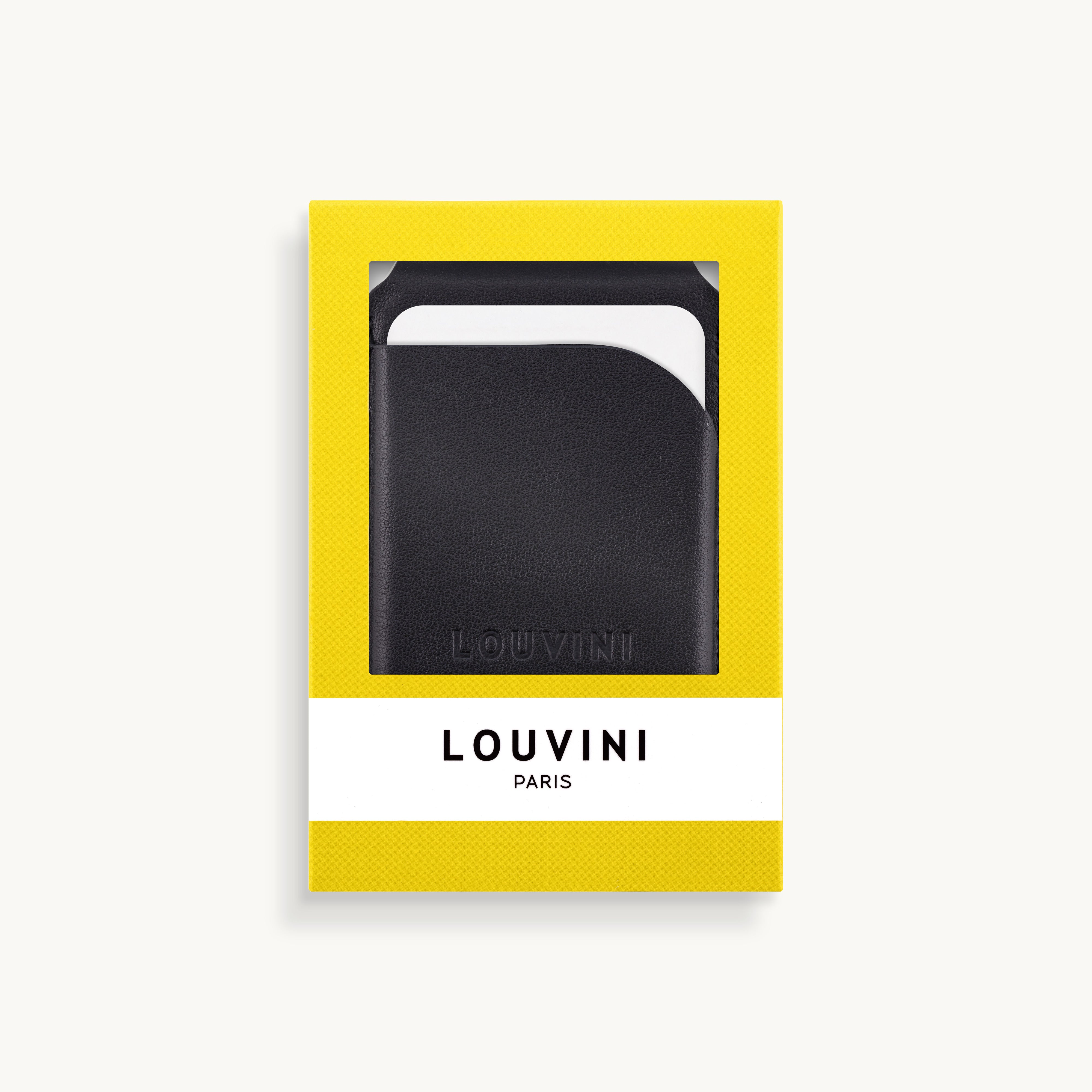 Porte-cartes MagSafe noir pour coque de téléphone, accessoire pratique et tendance